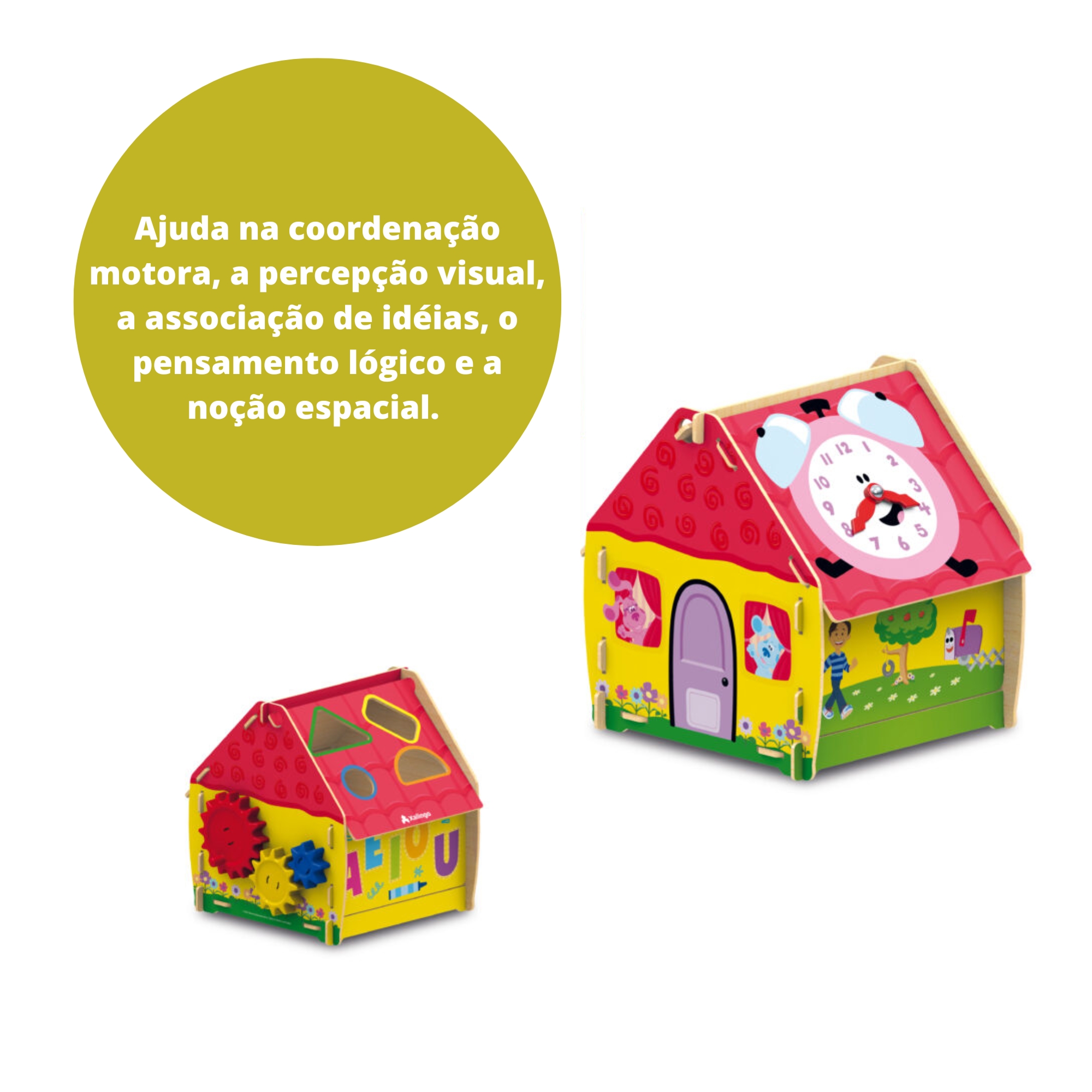 Brinquedo Casinha Interativa Blues Clues com 13 Peças Xalingo - 55387