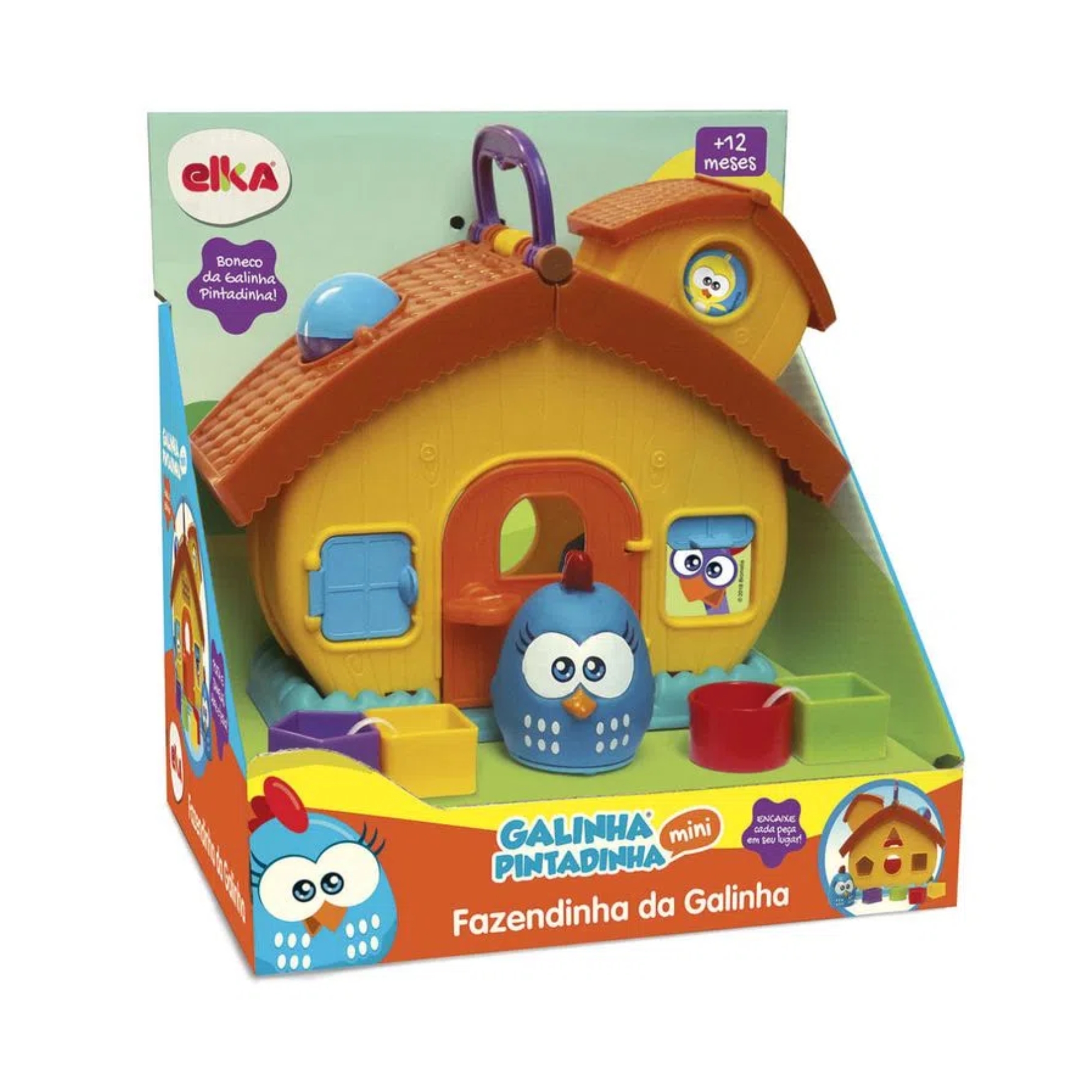 Brinquedo Infantil Fazendinha da Galinha Pintadinha Mini 24cm em Plástico Elka - 1088