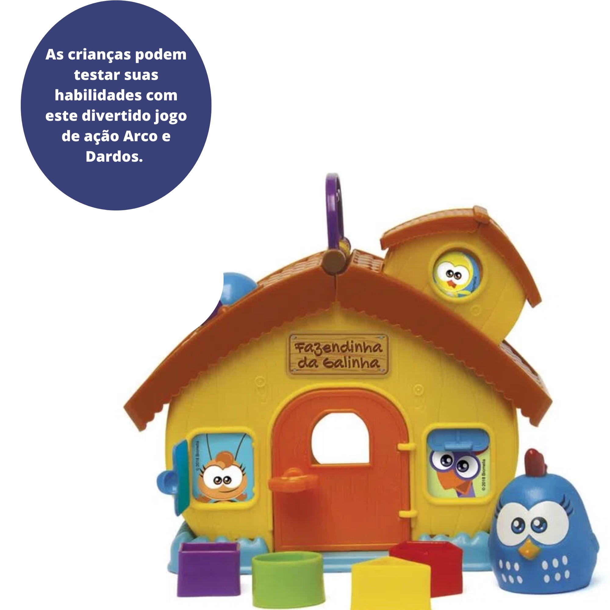 Brinquedo Infantil Fazendinha da Galinha Pintadinha Mini 24cm em Plástico Elka - 1088