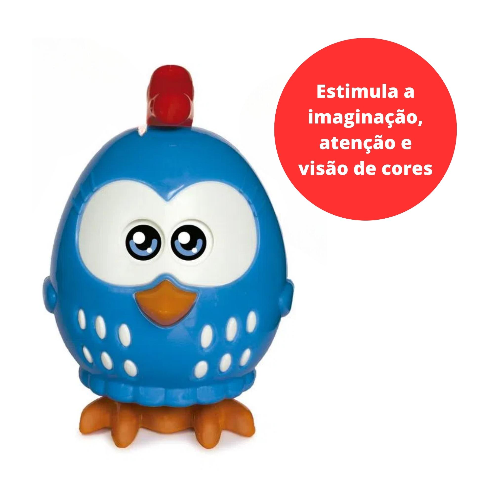 Brinquedo Boneca Galinha Pintadinha Mini Musical 20cm Plástico Rodinhas Elka - 1044
