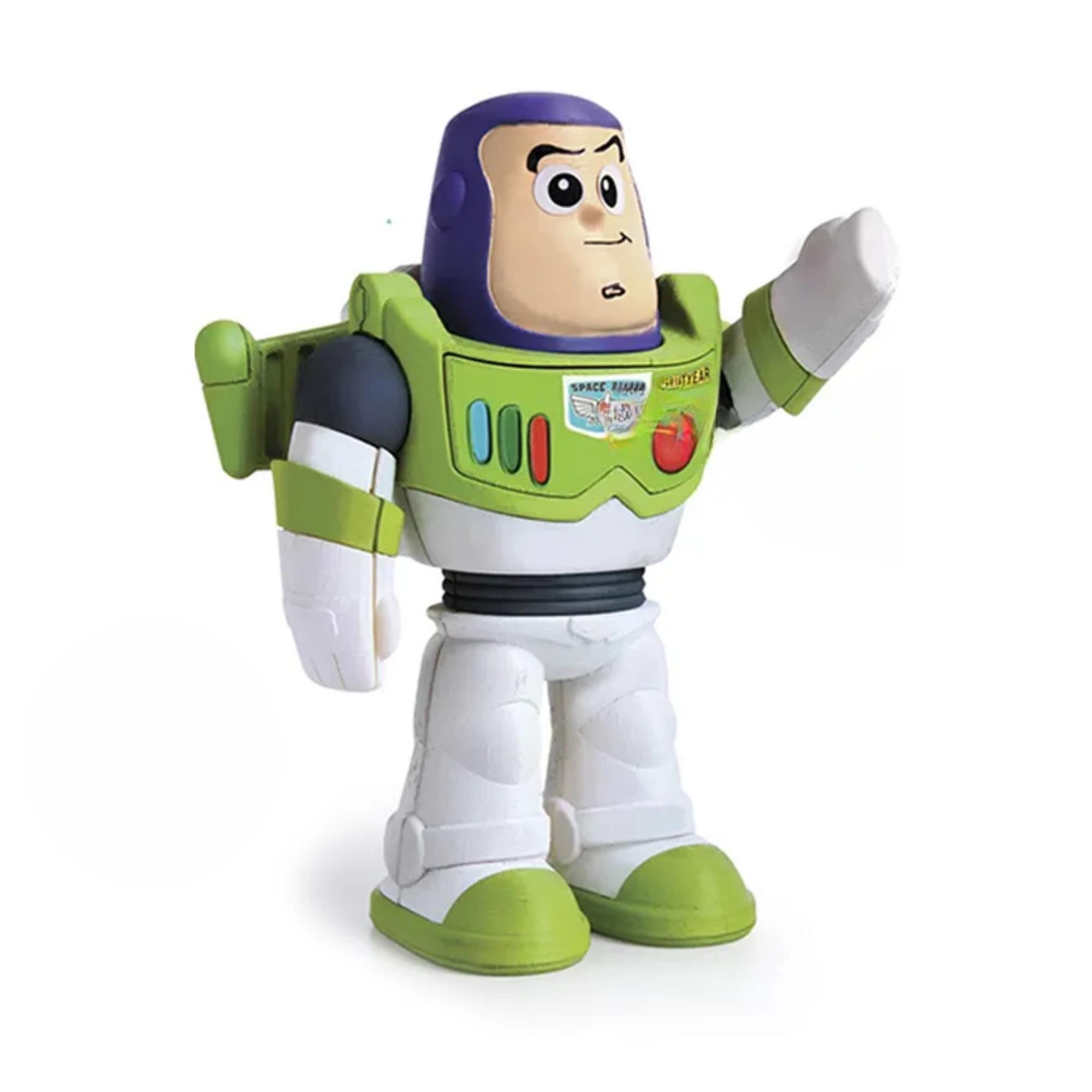 Brinquedo Meu Amigo Buzz Lightyear 23cm Vinil com Som Toy Story Elka - 1042