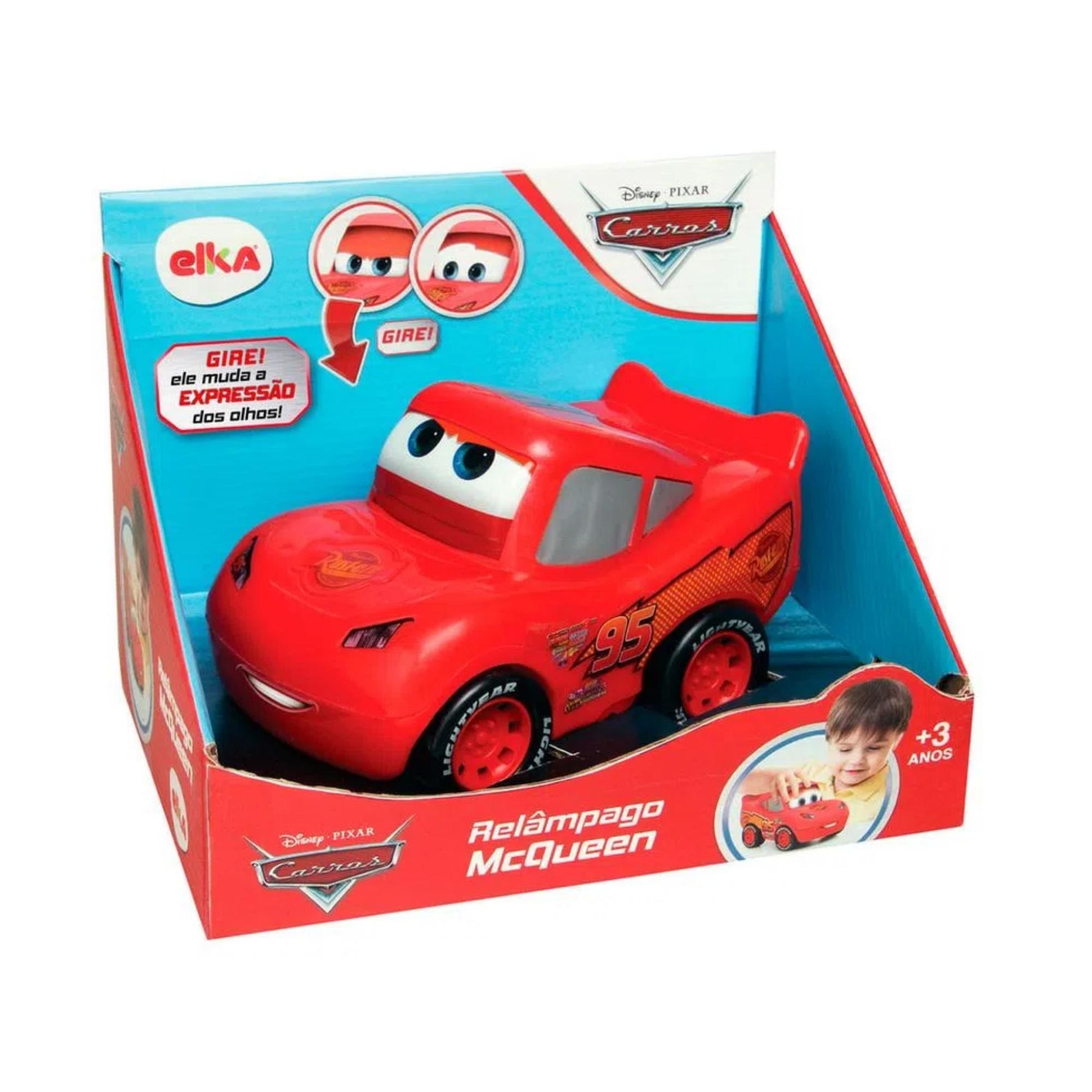 Brinquedo Carrinho Relâmpago Mcqueen Vermelho 18cm Elka - 1182