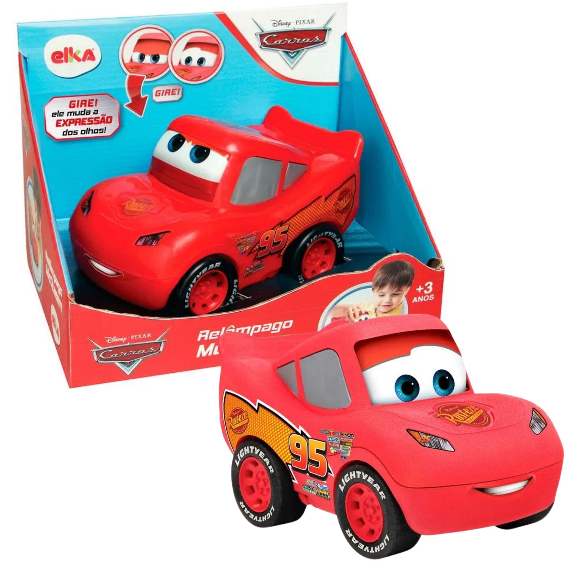 Brinquedo Carrinho Relâmpago Mcqueen Vermelho 18cm Elka - 1182