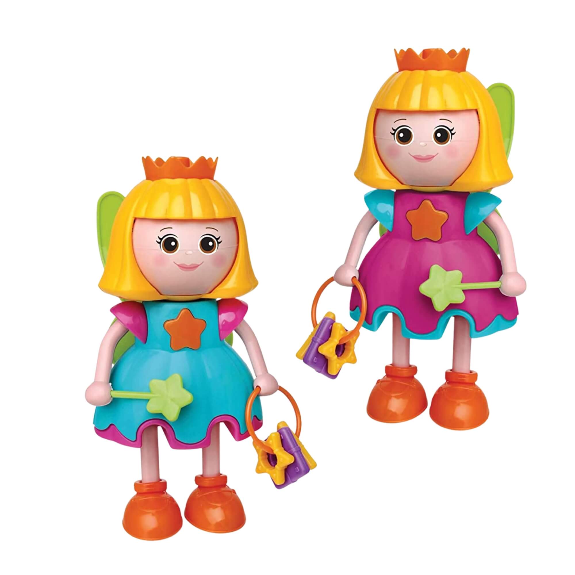 Brinquedo Sortido Boneca Som Flora Fadinha De Atividades 22 cm Articulada Muda Expressão Elka-750