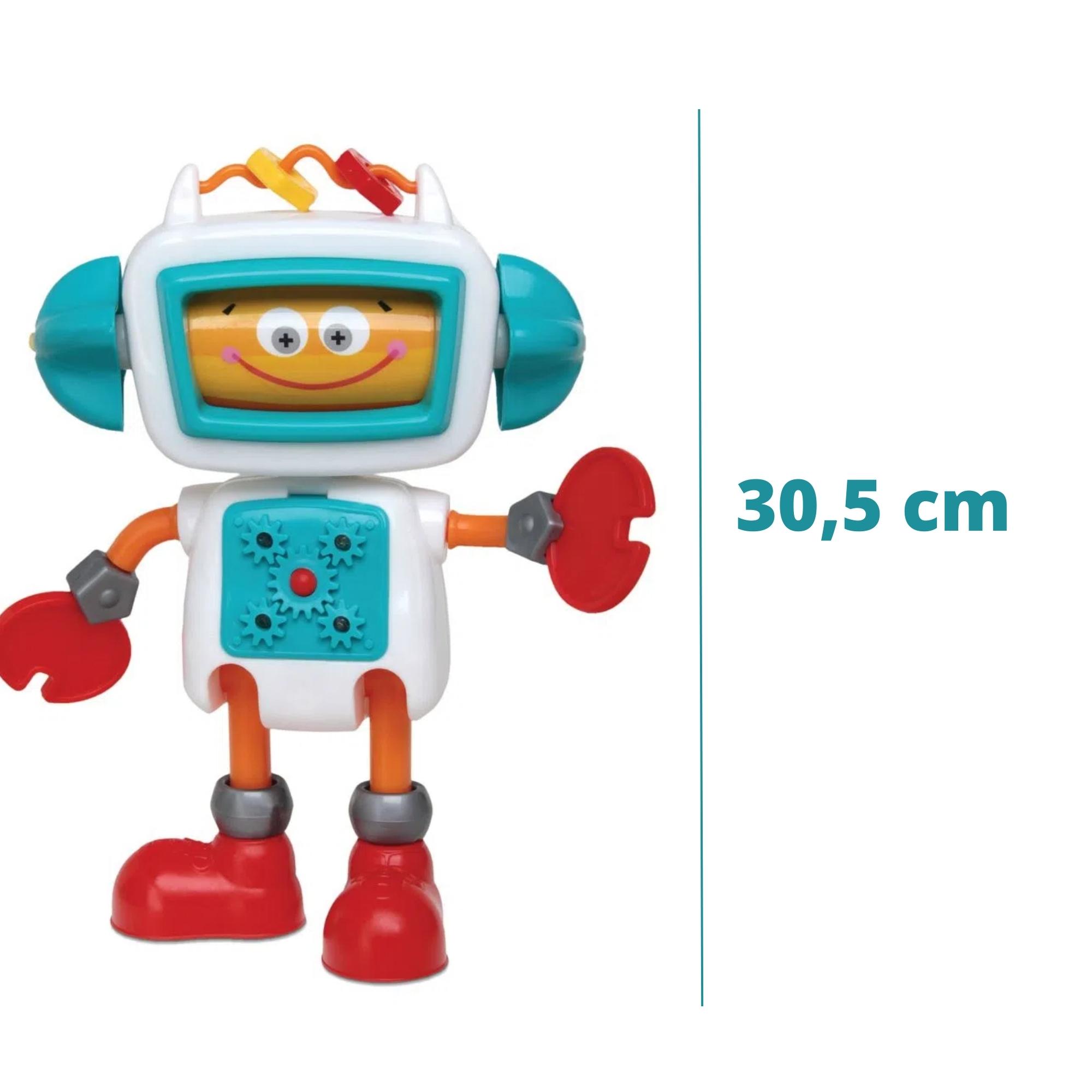 Brinquedo Infantil Roby Robô de Atividades 30cm em Plástico Elka - 671