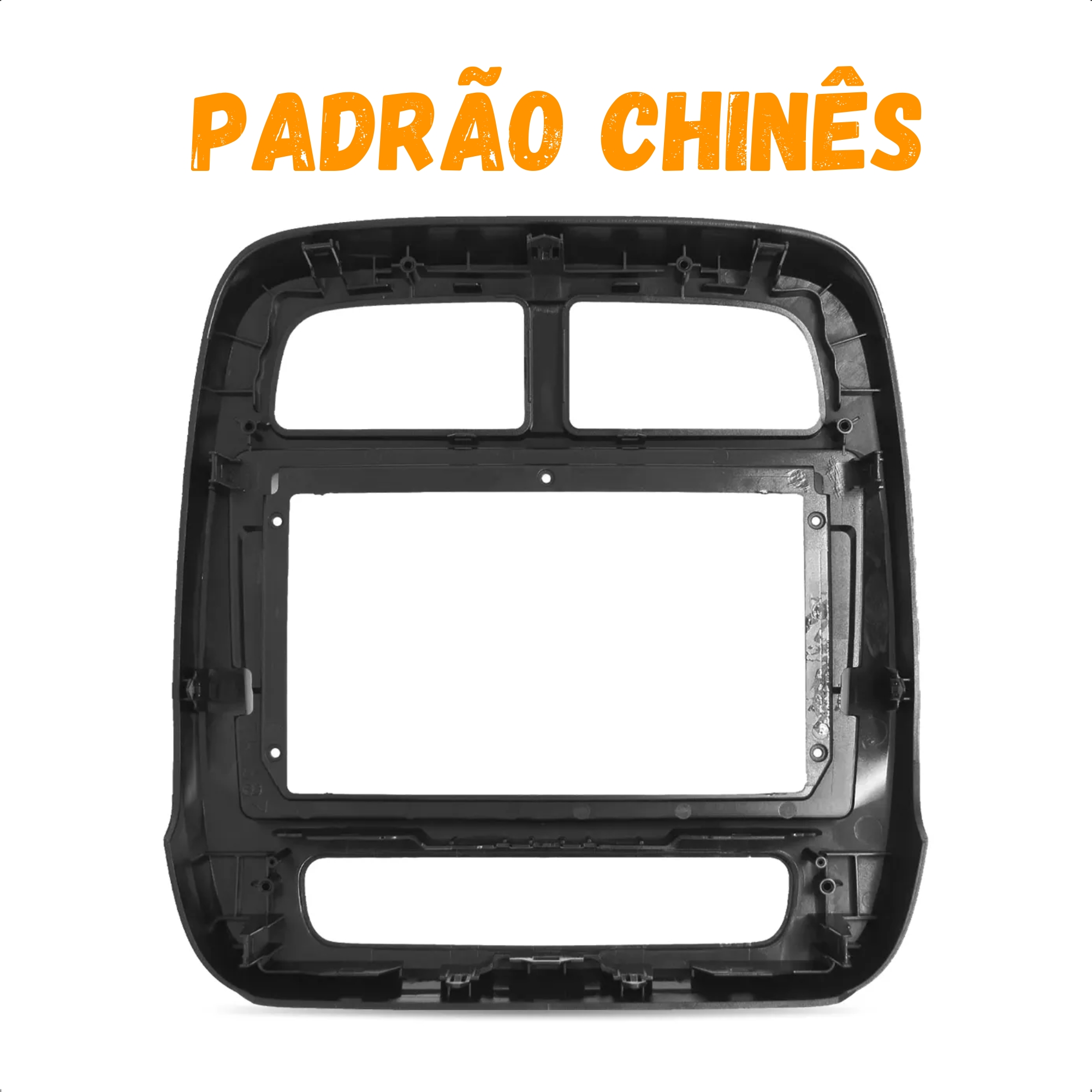 Moldura 9 Polegadas Kwid Black Piano Padrão Chinês Expex - EPX9RN005