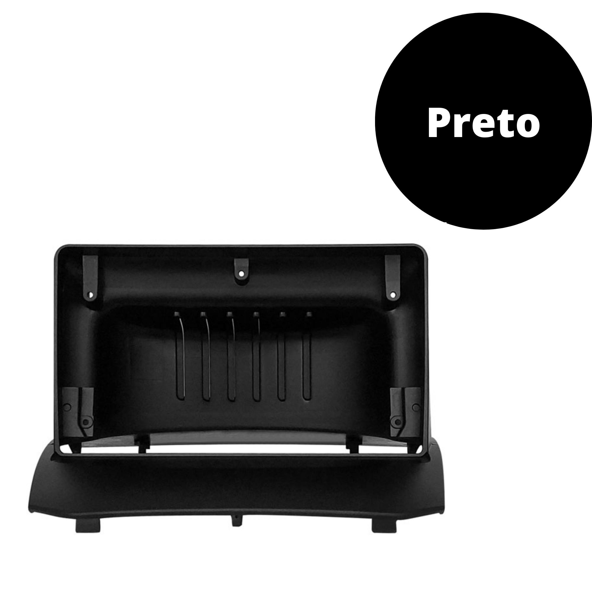 Moldura 2 Din 9 Polegadas New Fiesta 2014 2015 2016 2017 Preta - Expex EPX9FD007