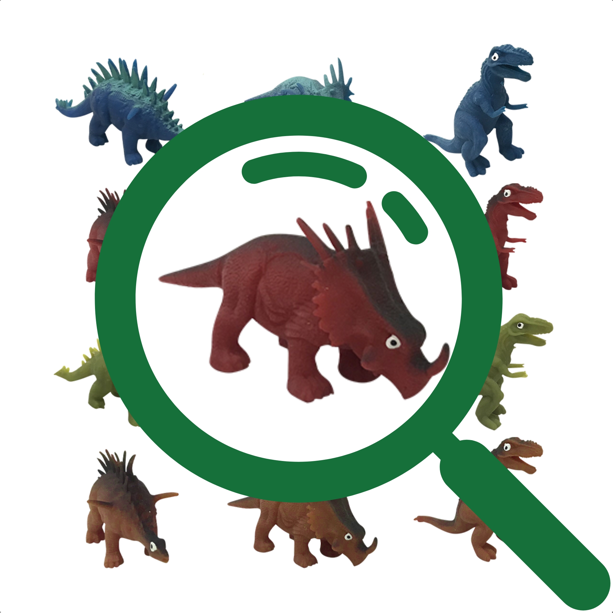 Brinquedo Sortido Dinostika Jurassic Fun Dinossauro que Estica Atóxico - Multikids BR1042