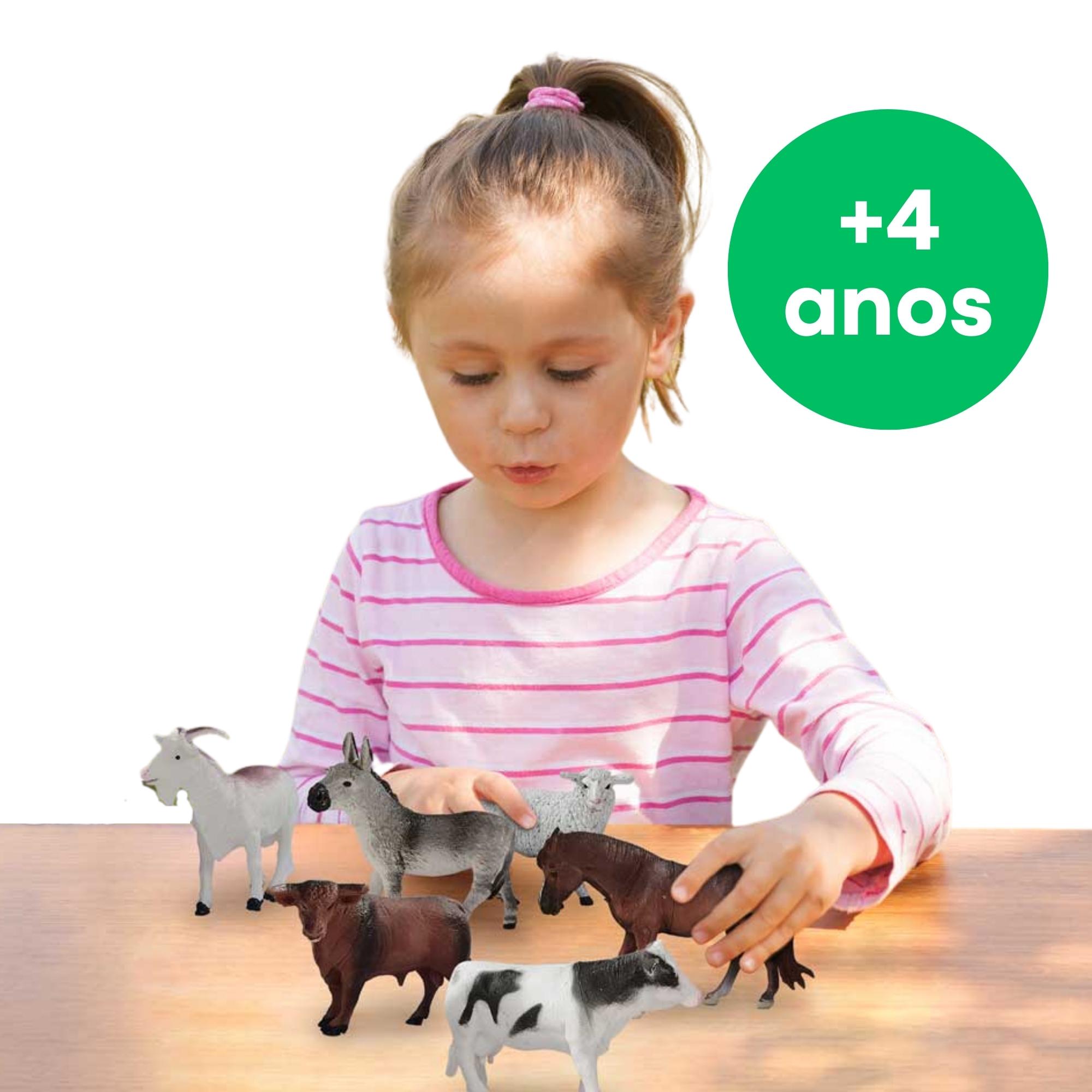 Brinquedo Pop Toys 1 Miniatura Fazendinha Sortidos Animais Colecionáveis Monte Sua Fazendinha - Multikids BR1878