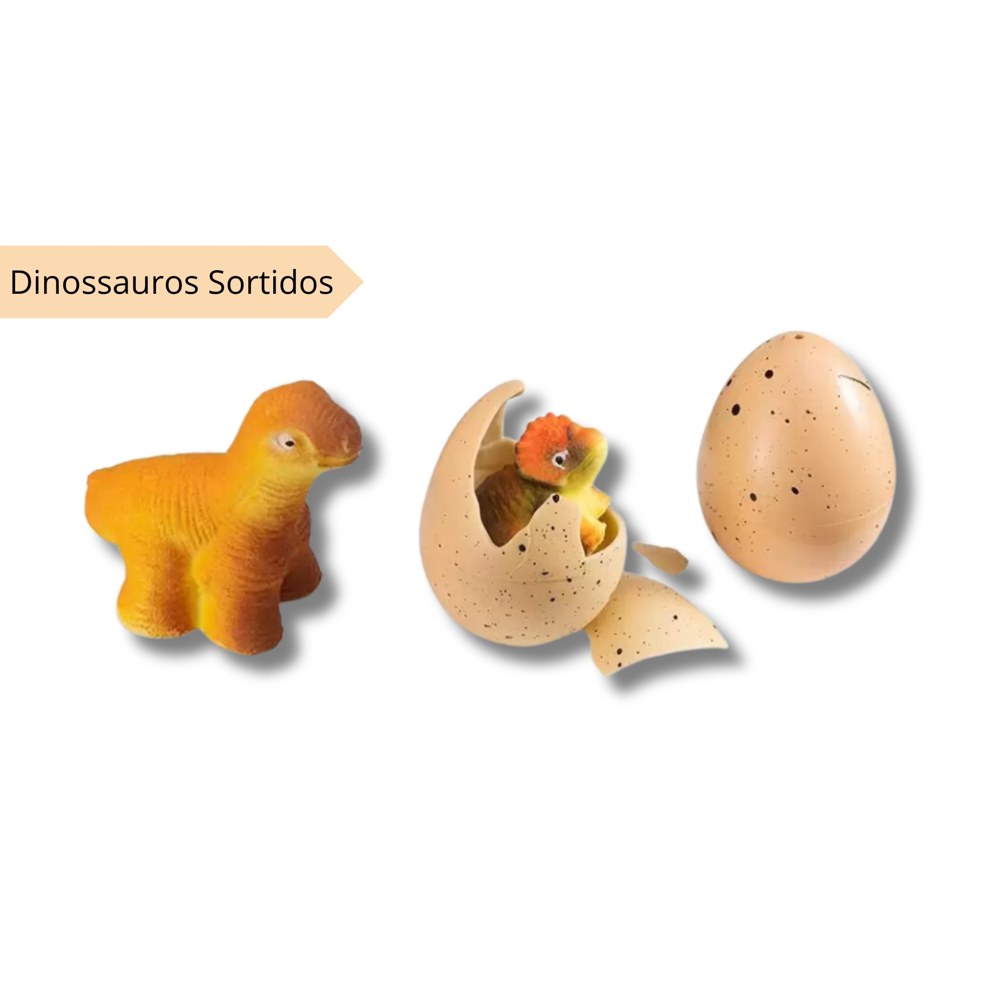 Brinquedo 1 Ovo Dinossauro Fóssil Egg M Cresce na Água Dinossauro Sortido Pop Toys - Multikids
