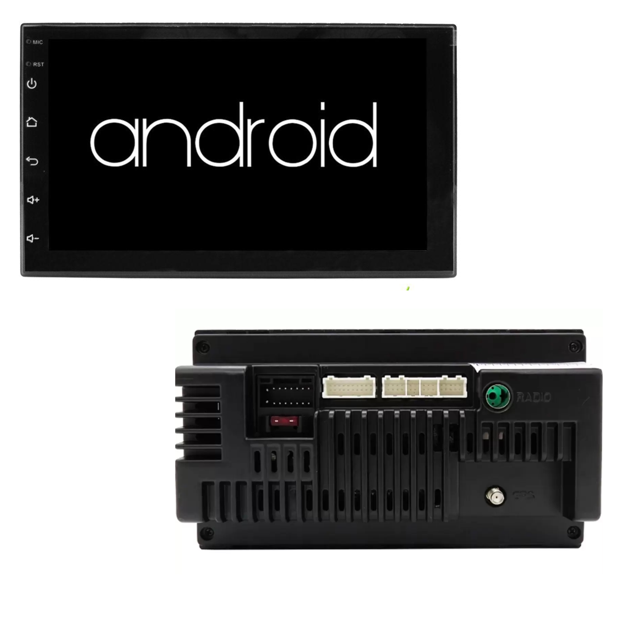 Central Multimídia 2 DIN Android 7 Polegadas Full Touch Gps Wi-Fi integrado H-Tech - HT-7023CA