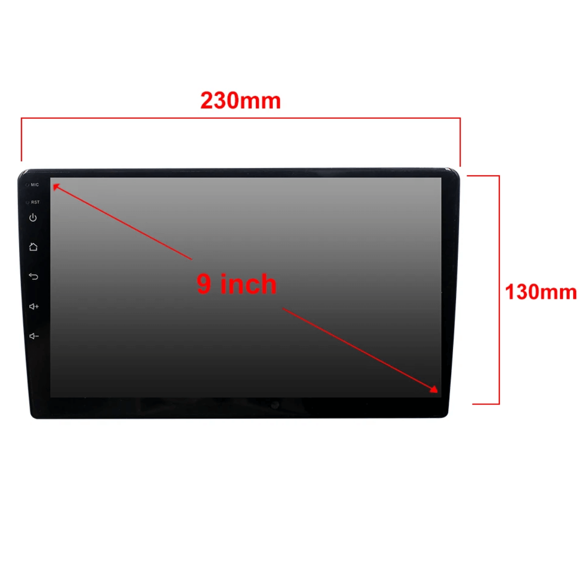 Multimidia Android Slim Full TOUC 9 Polegadas Painel IPS Celular 32GB/2GB  H-TECH - HT-9223CA