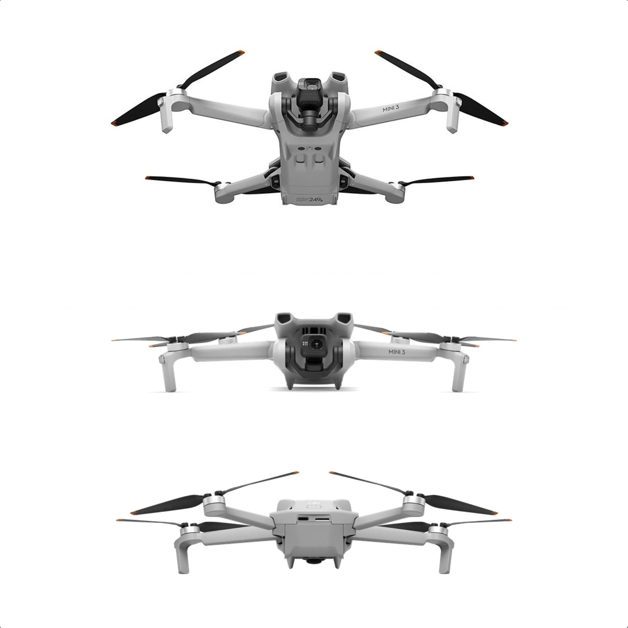 Drone DJI Mini 3 RCN1 Fly More Combo 10km Vídeo 31/51 Min Gravação Resistente Ventos-DJI DJI024