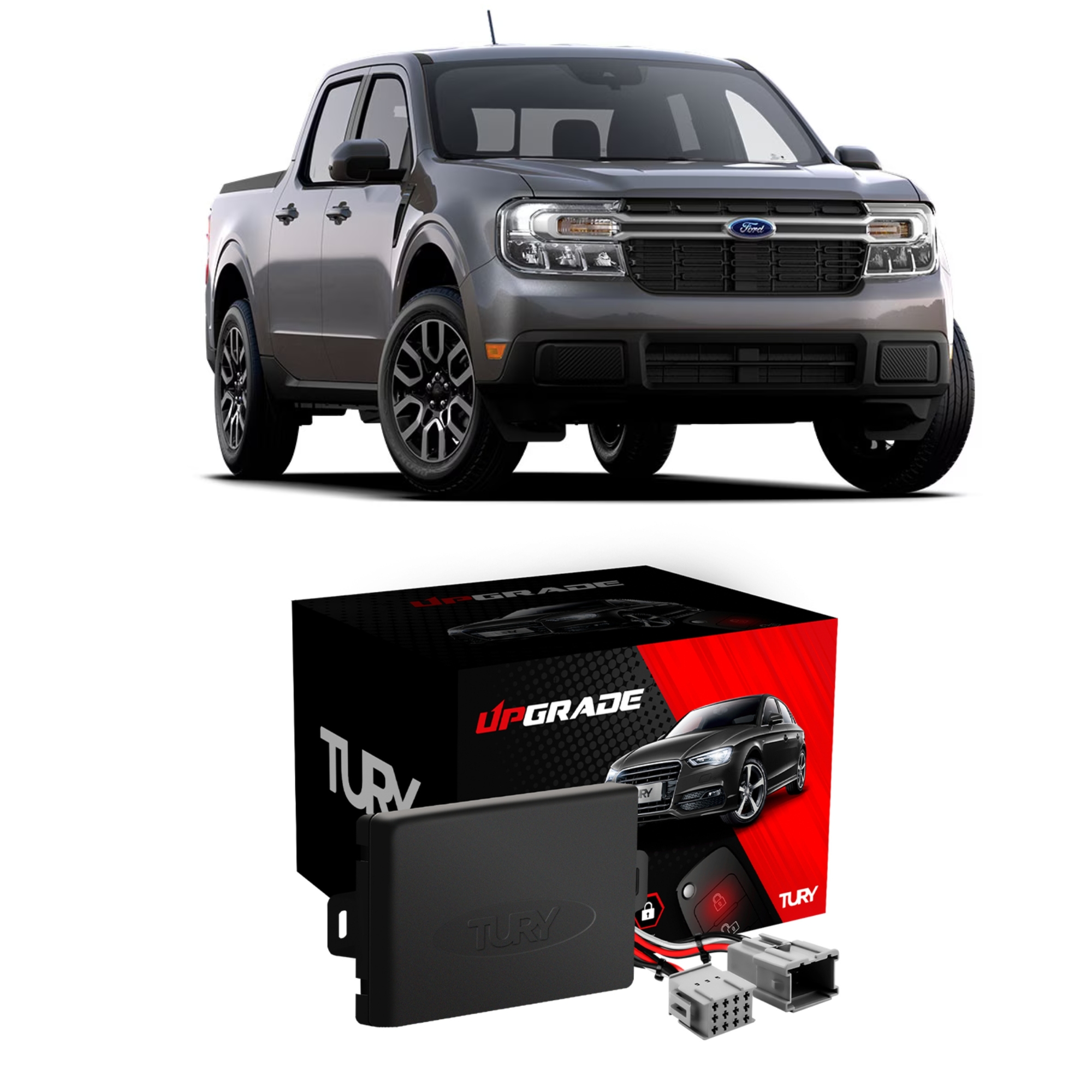 Modulo Automação Vidro Elétrico Carro Maverick 2022 2023 Plug And Play Tury - PRO4.105 LONG AD
