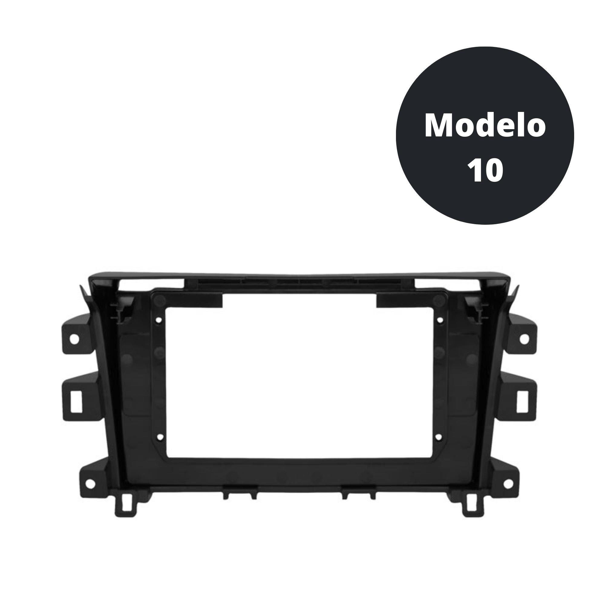 Moldura 10 Polegadas Frontier 2017 2018 2019 2020 2021 Black Piano - Expex EPX10NS005
