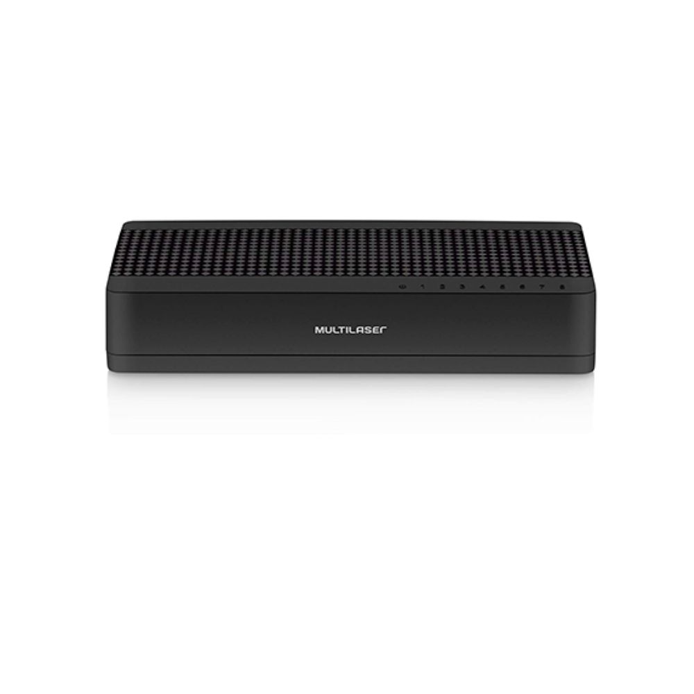 Switch 08 portas (mini) 10/100 Preto - RE308 - Multilaser