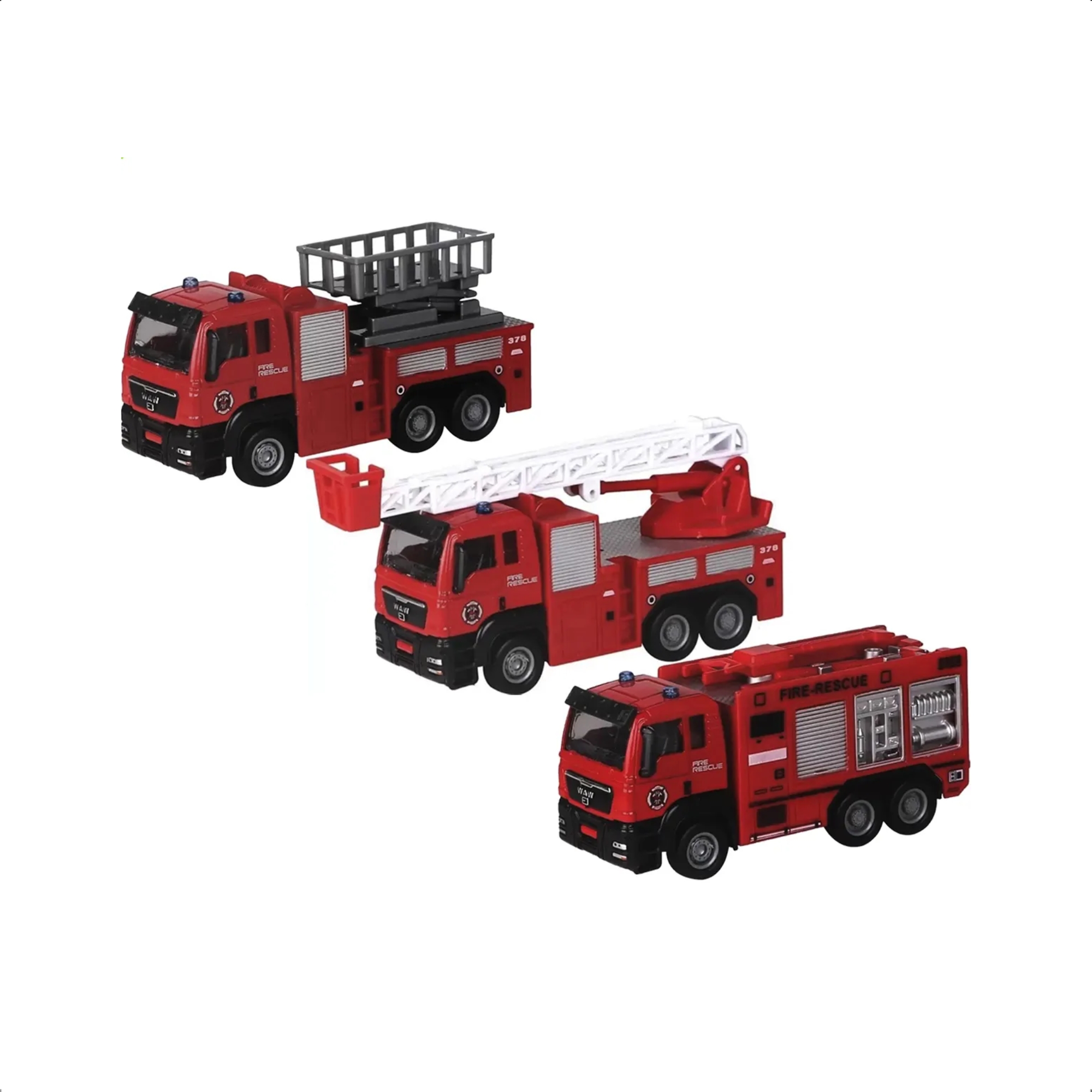 Carrinho de Brinquedo Infantil Coleção Bombeiro Super Resgate Sortido Unitário Polibrinq - CAR612