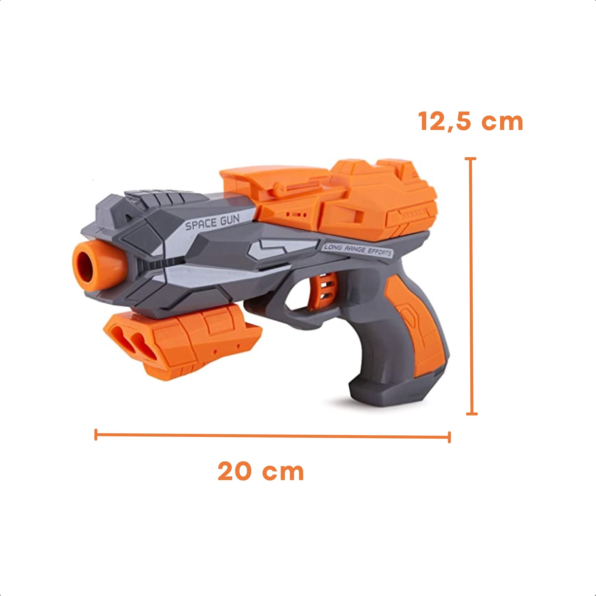 Brinquedo SuperShot Lançador de Dardos Thunder Shot 5 Balas de EVA - Polibrinq GN02