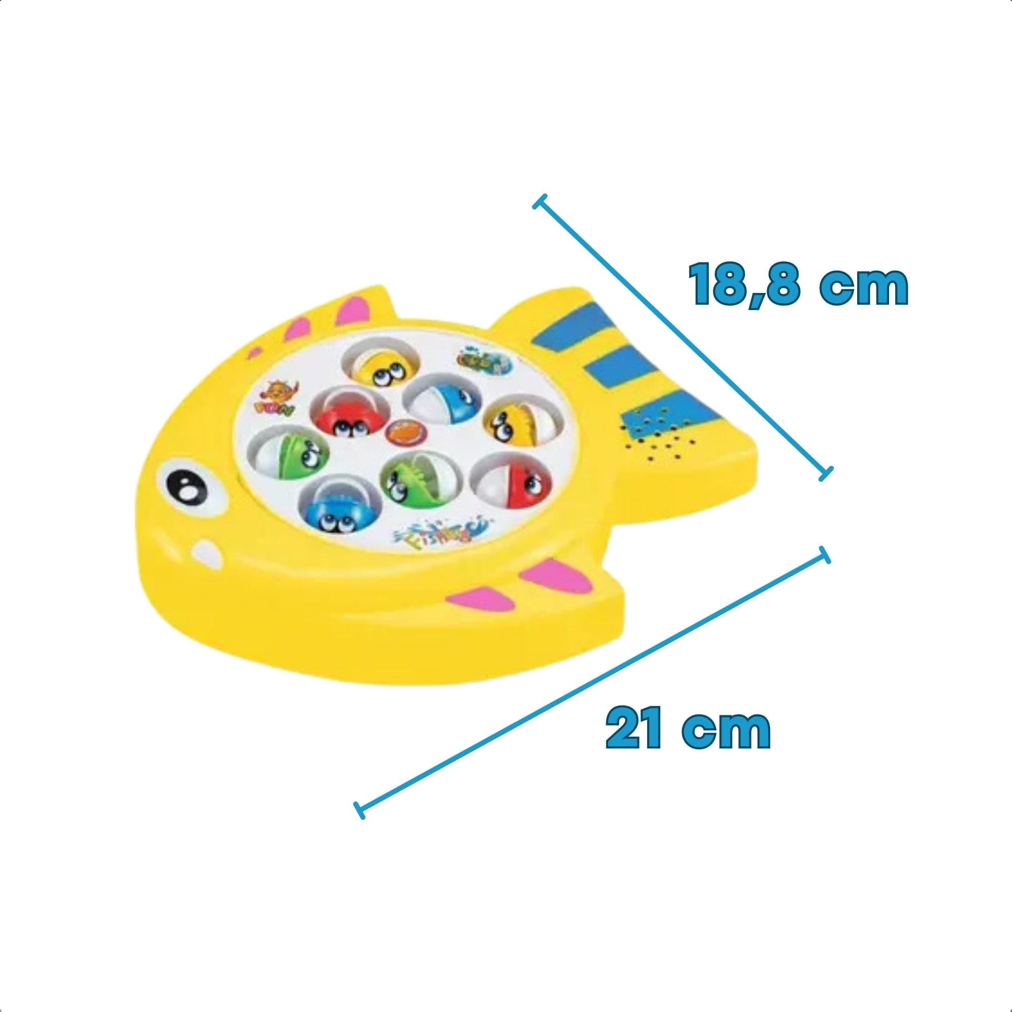 Brinquedo Jogo Recreativo Dia de Pesca Toca Música Pescaria Cores Sortidas Polibrinq - PB508