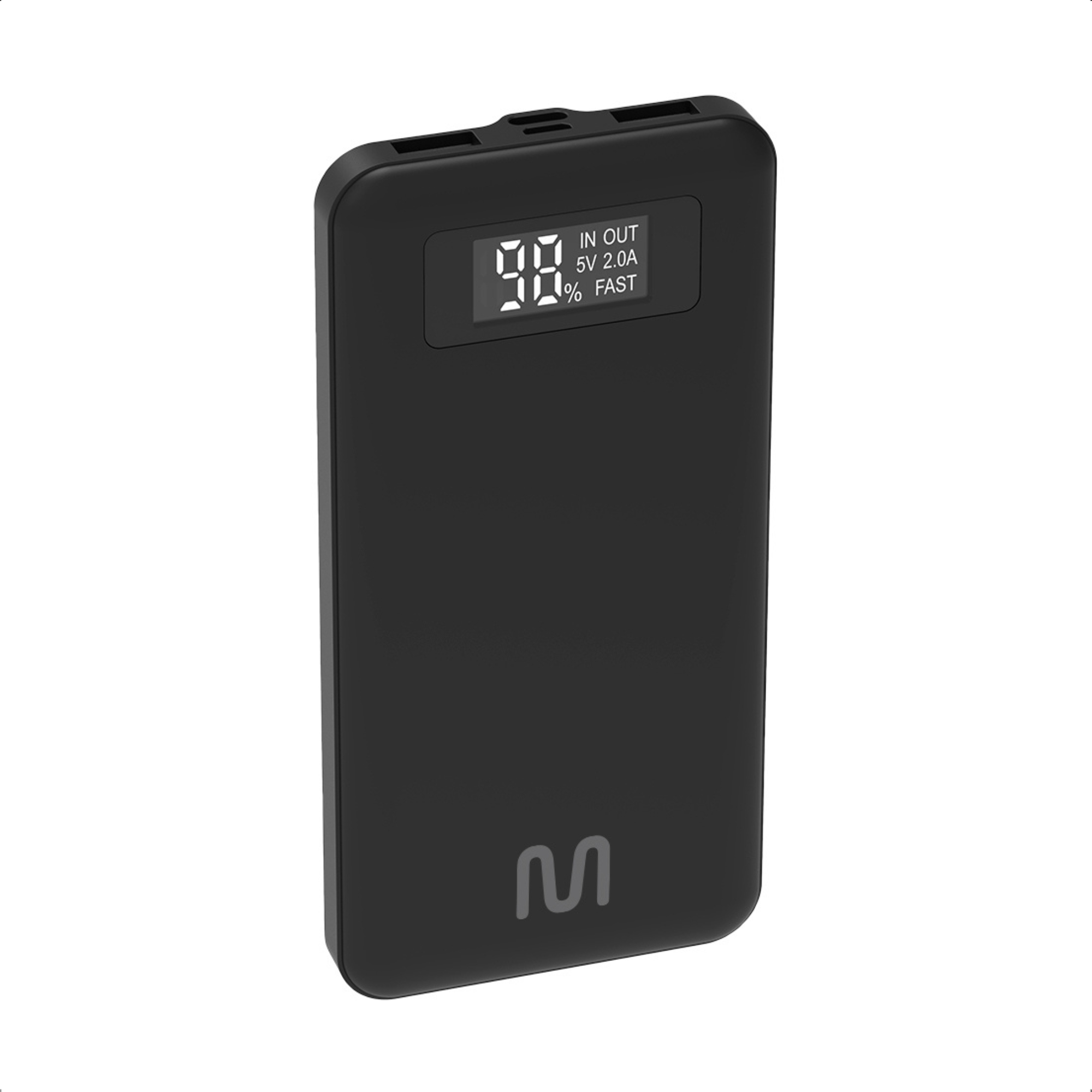 Carregador Portátil Power Bank Display Digital 10000 MAH LCD 2 Entradas USB / USB-C - Multi CB165