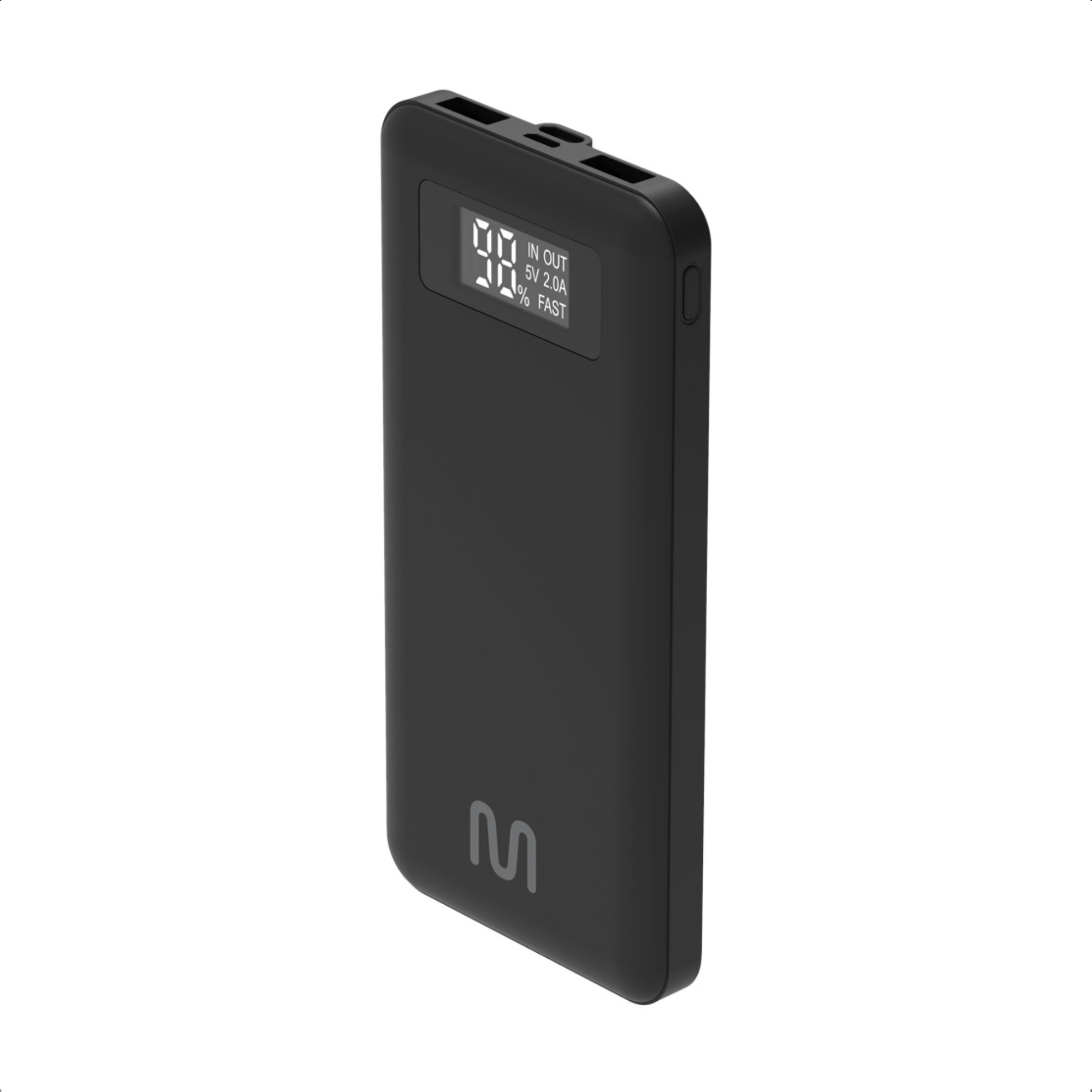 Carregador Portátil Power Bank Display Digital 10000 MAH LCD 2 Entradas USB / USB-C - Multi CB165