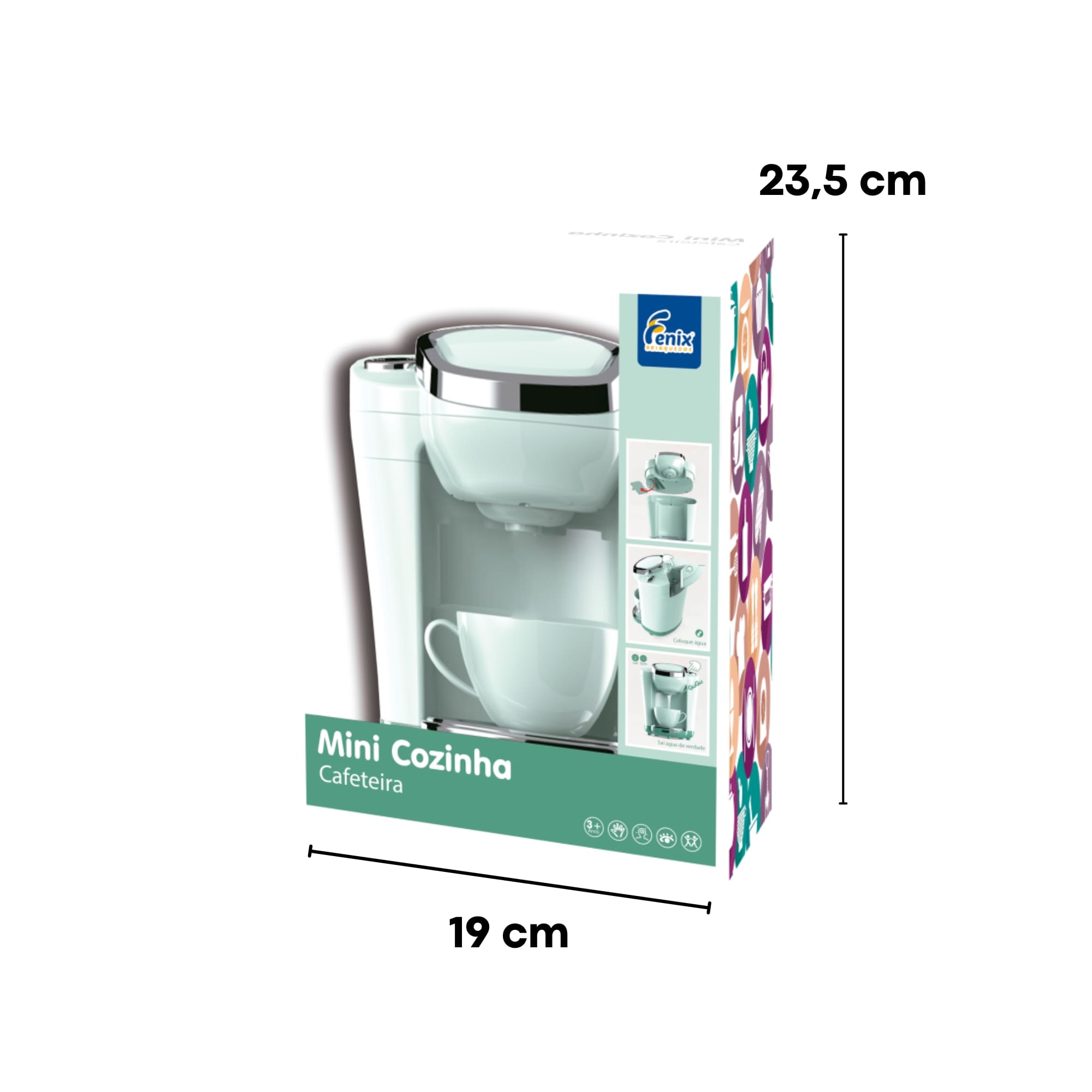 Brinquedo Infantil Cafeteira Mini Cozinha Sai Água de Verdade Interativo Fenix - LKC-989