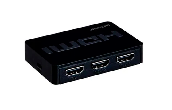 Switch HDMI 03 portas WI290 preto Multilaser