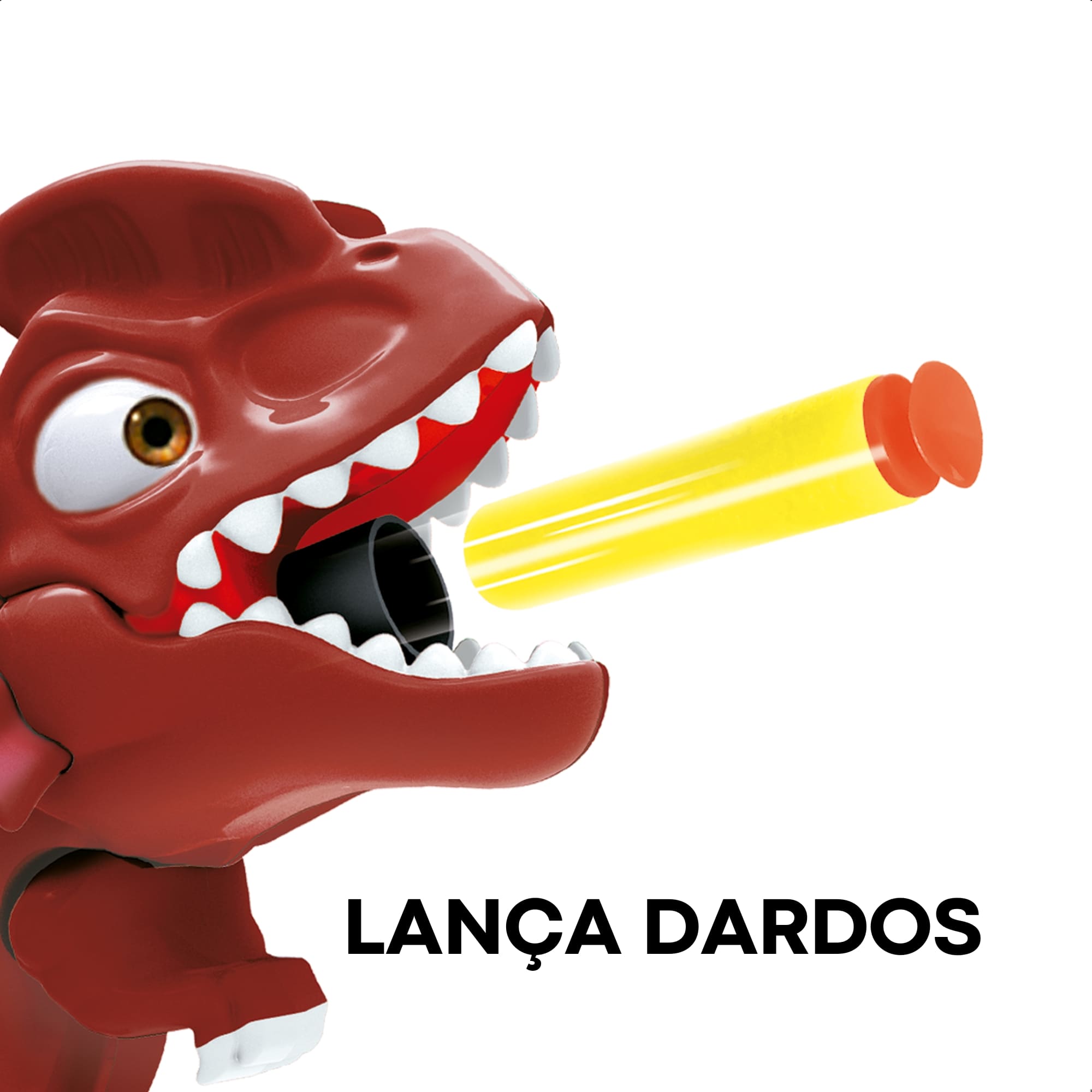 Brinquedo Infantil Jurrassic Attack Dino Lançador com 3 Dardos Dinossauro Sortido Fenix DJA-963