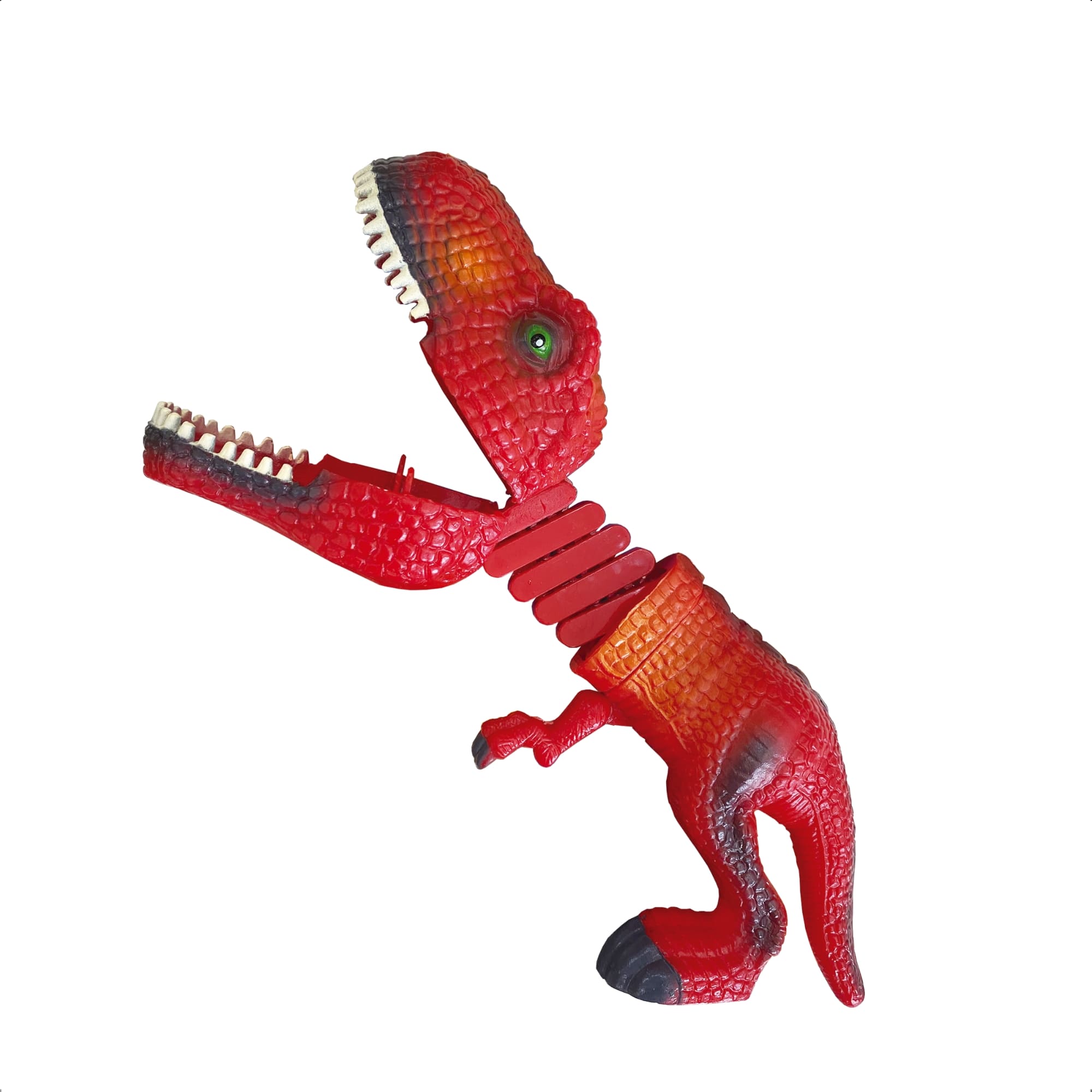 Brinquedo Infantil Dino Pegador Alcança Até 23 cm Cor Vermelho Ajuda a Coordenação Fenix DPD-969