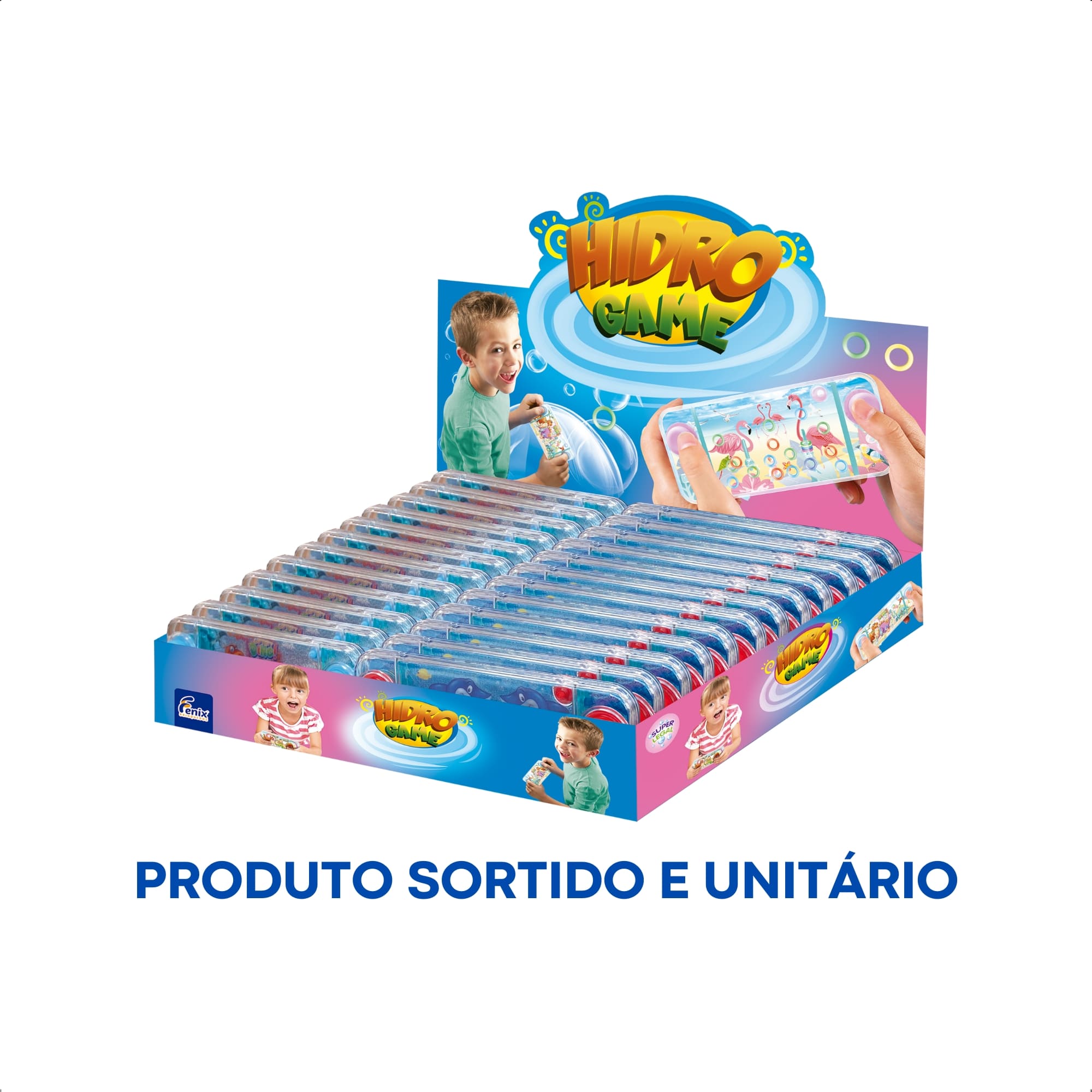Brinquedo Aquaplay Infantil Hidrogame Horizontal Estampa Sortida Unitária Nostalgia Fenix XBB-922