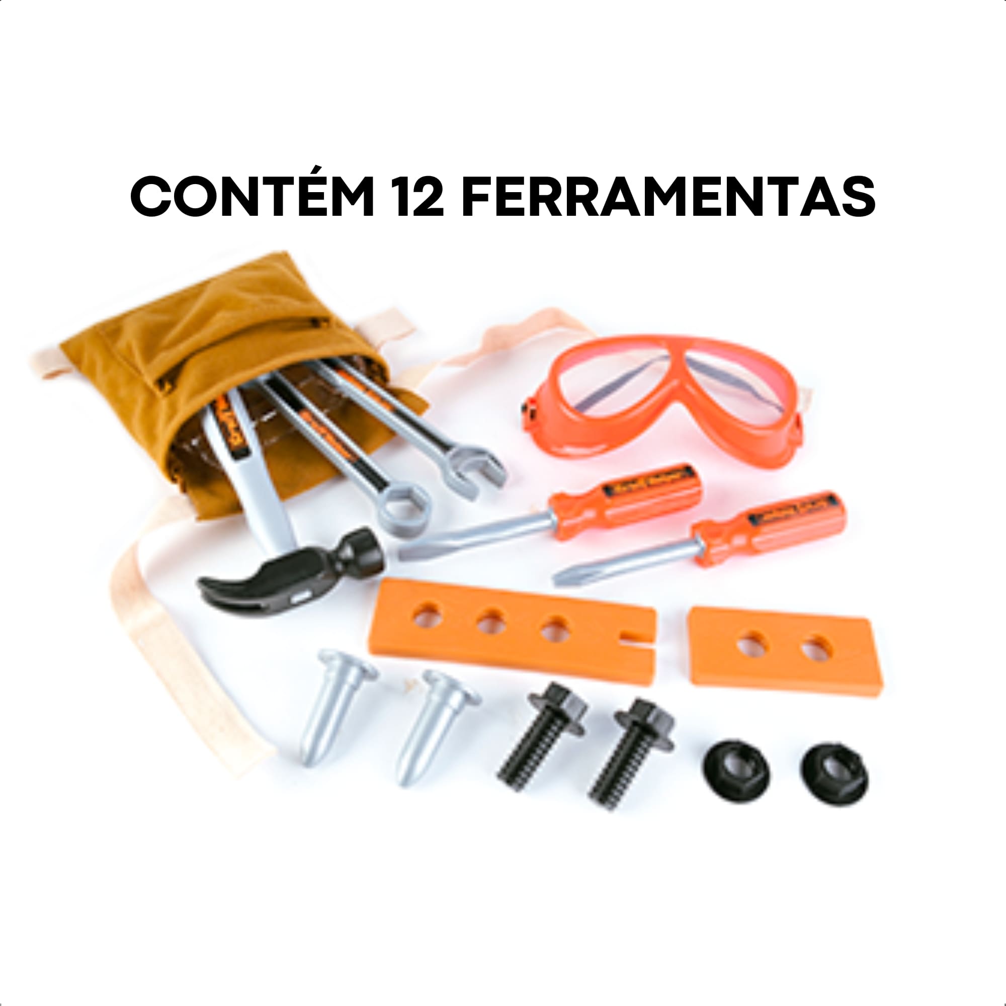 Brinquedo Infantil Kit Ferramentas Modelo Sortido com Porta Treco Faz de Conta - Fenix 3288