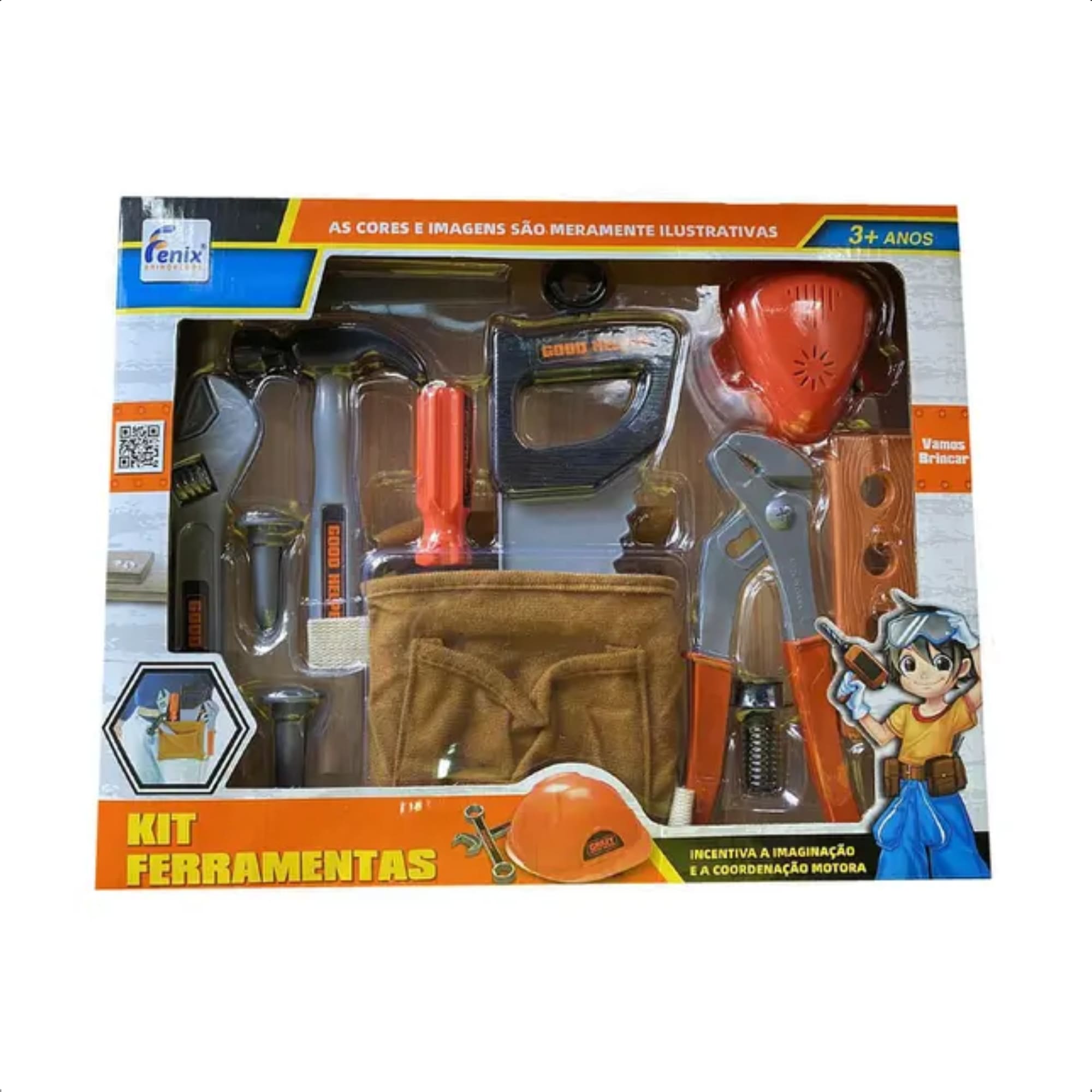Brinquedo Infantil Kit Ferramentas Modelo Sortido com Porta Treco Faz de Conta - Fenix 3288