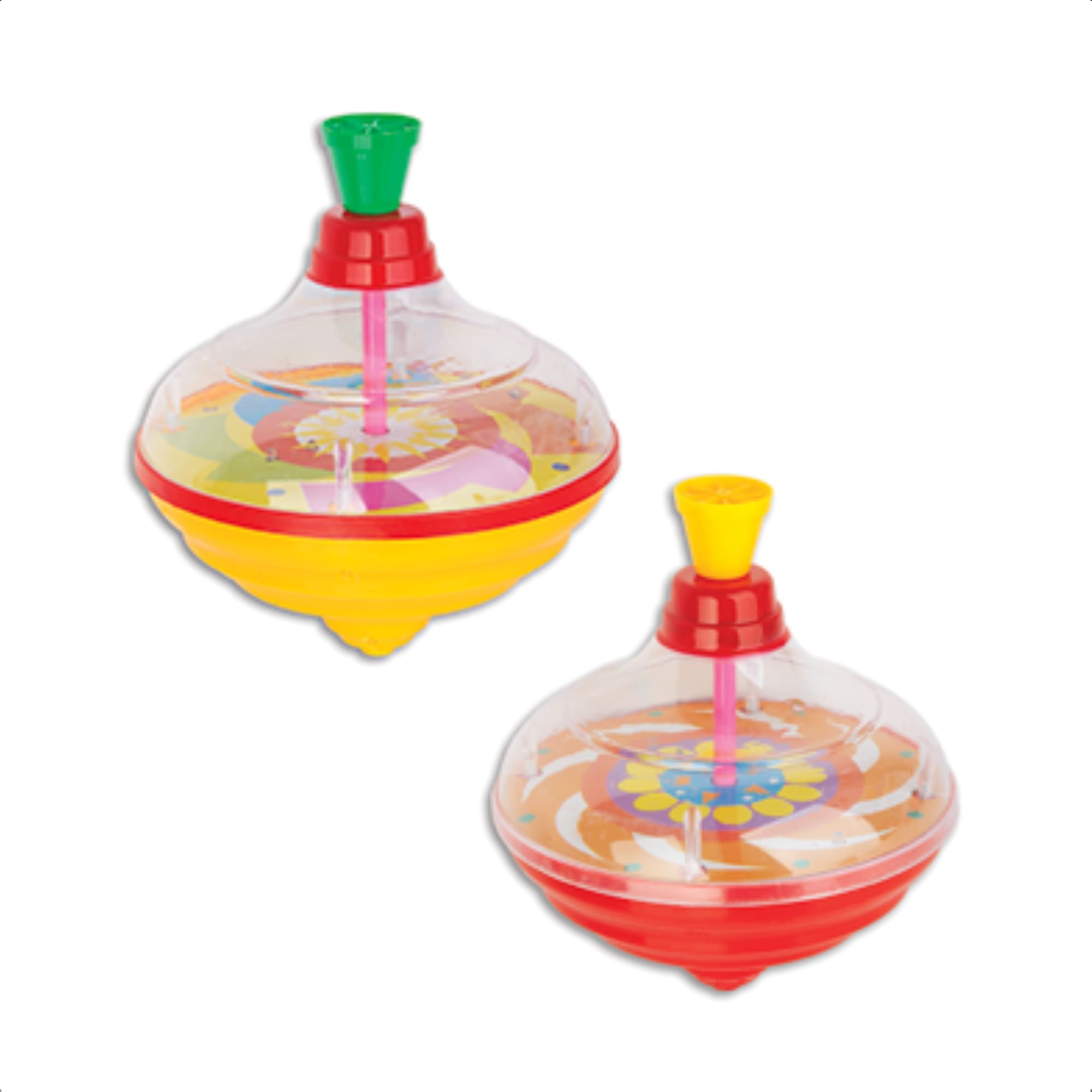 Brinquedo Infantil Pião Divertido Colorido Sortido c/ Luz e Som Interativo Unitário-Fenix TY-226