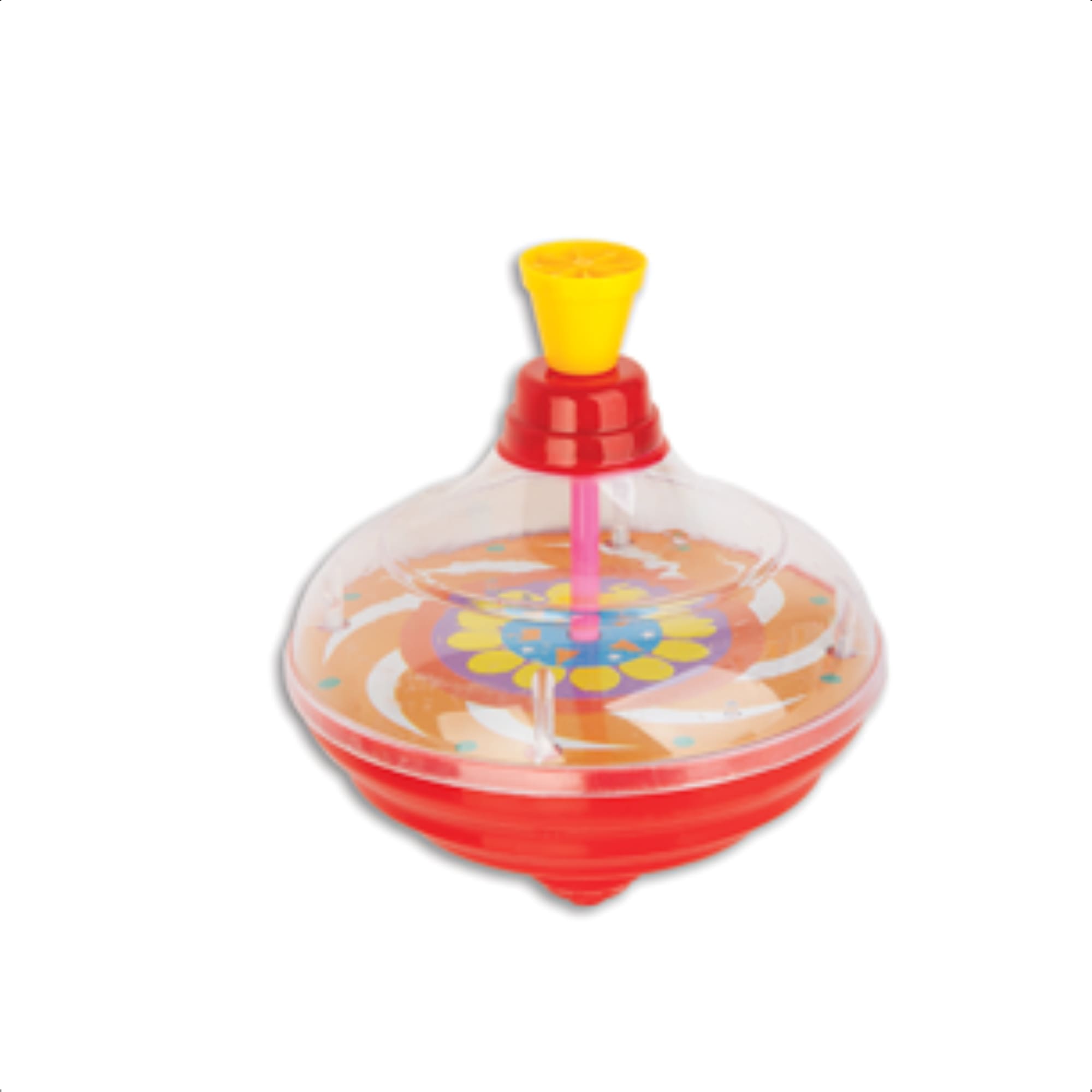 Brinquedo Infantil Pião Divertido Colorido Sortido c/ Luz e Som Interativo Unitário-Fenix TY-226