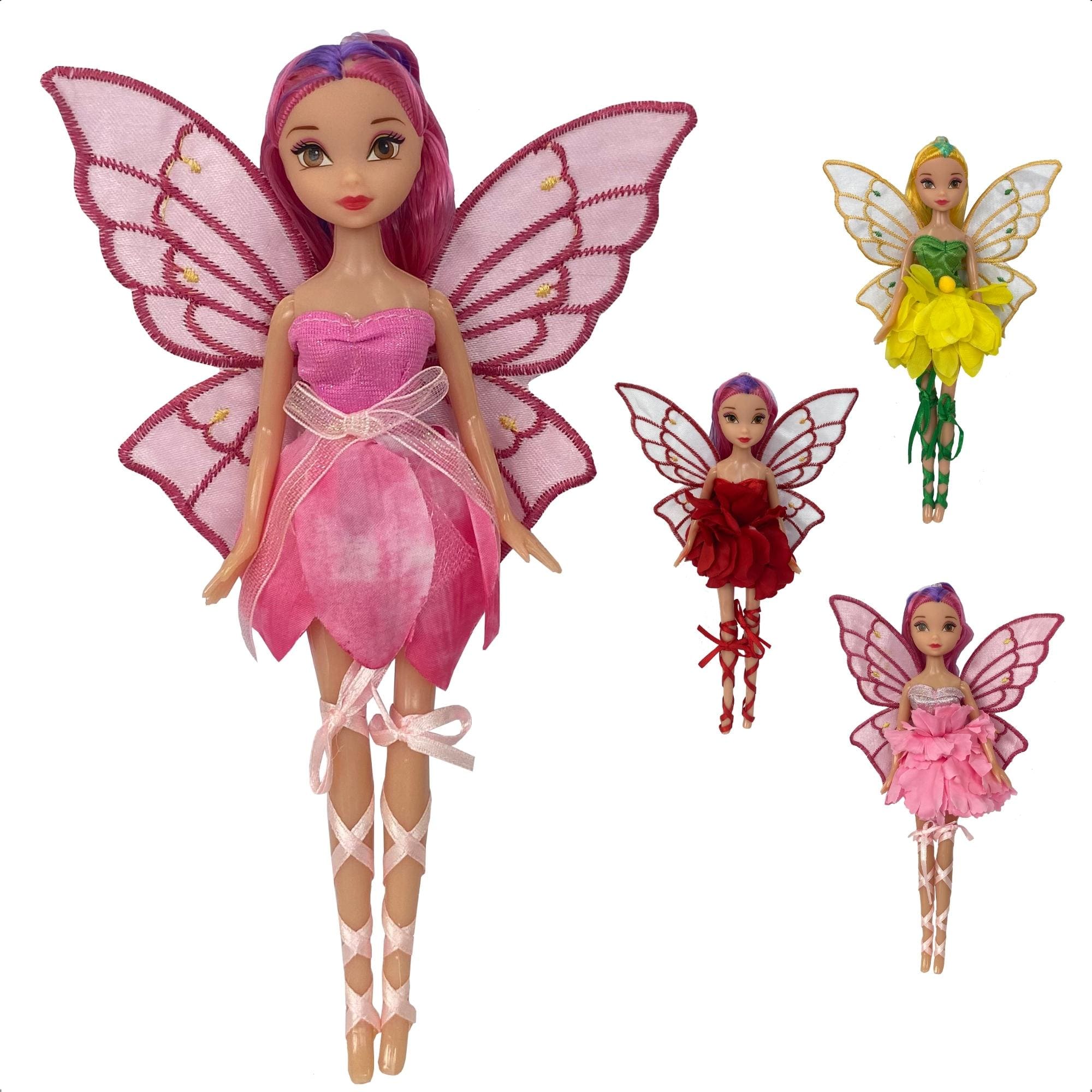 Boneca Fada Encantada Sortida 23cm Articulada Brinquedo Infantil Unitária-Fenix Brinquedos - FEN-168