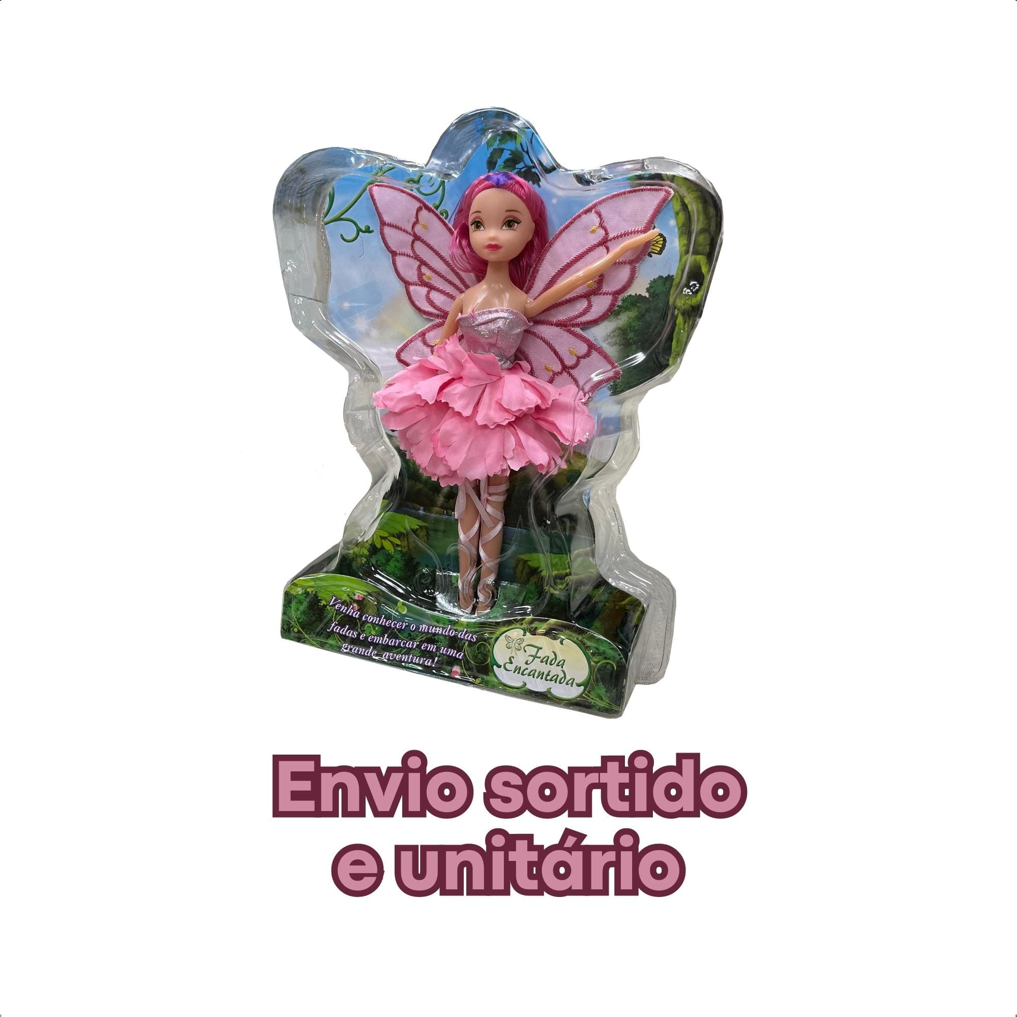 Boneca Fada Encantada Sortida 23cm Articulada Brinquedo Infantil Unitária-Fenix Brinquedos - FEN-168
