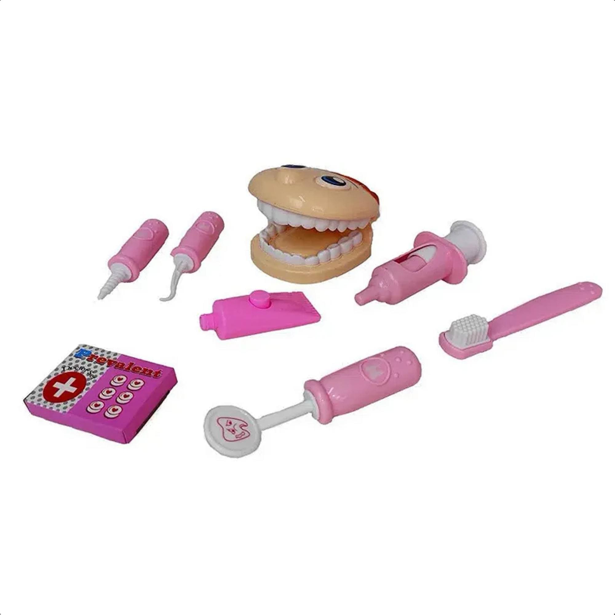 Brinquedo Infantil Kit Dentista Mini Paciente Profissão Faz de Conta Fenix - DTC-524R
