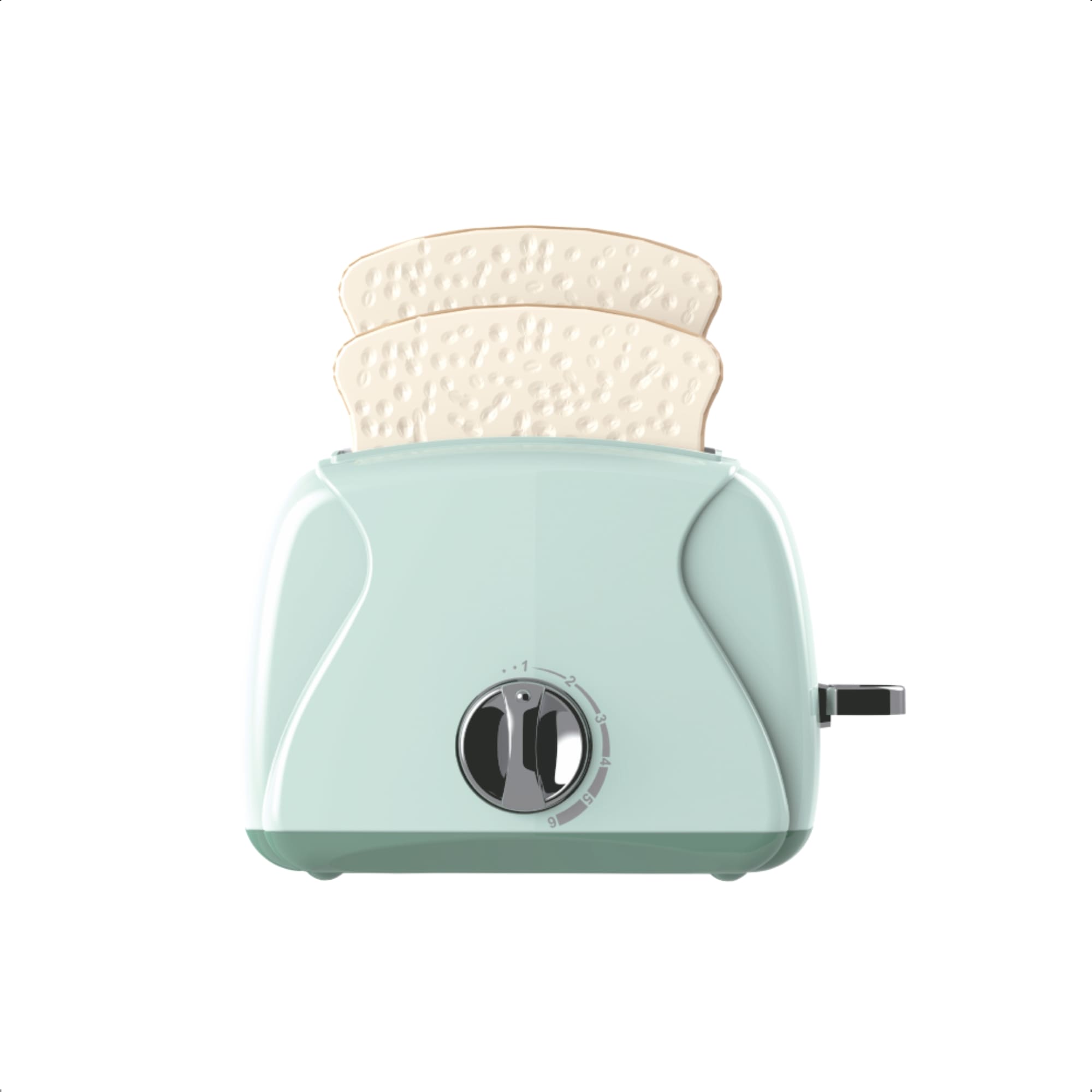 Brinquedo Infantil Torradeira Mini Cozinha 2 Fatias de Pão Faz de Conta Fenix Brinquedos LKC-987