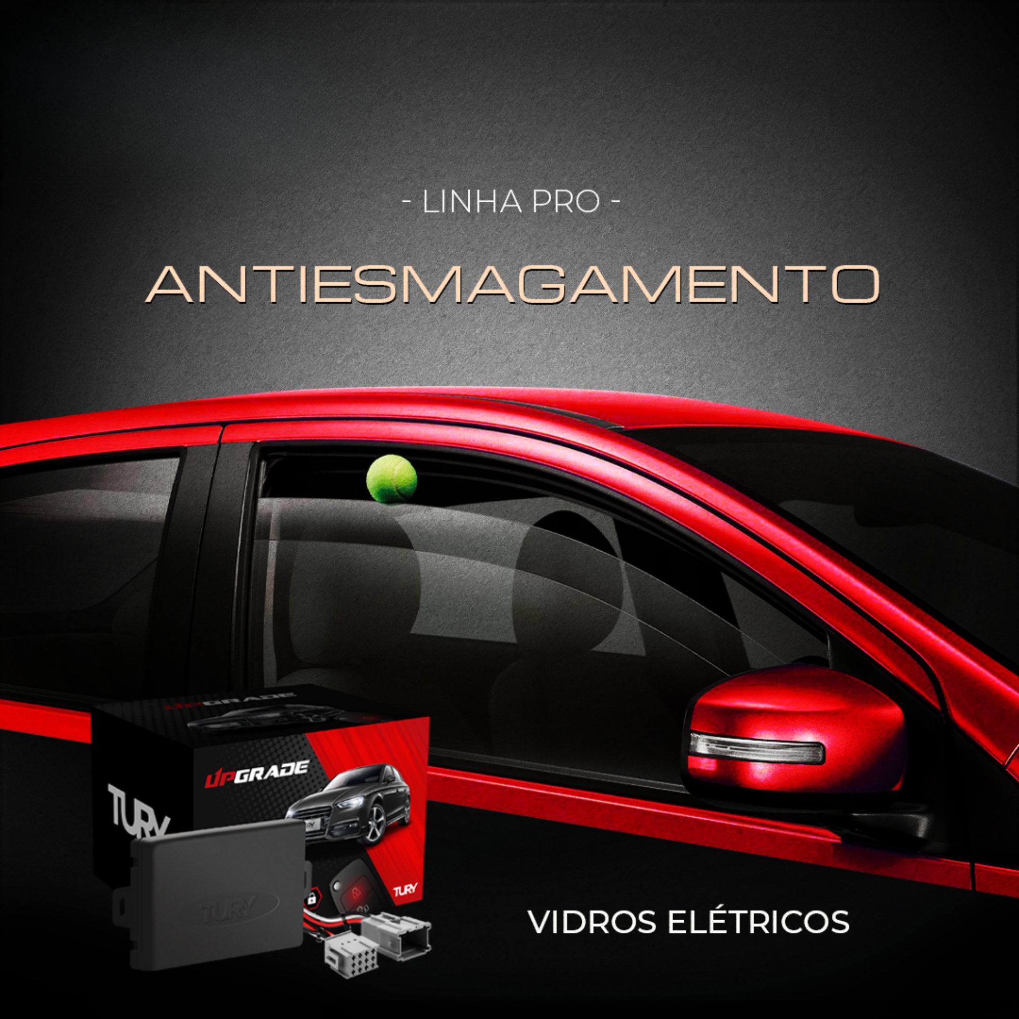 Modulo Automação Vidro Elétrico Fechamento/Abertura Carro Sorento 2019-2023 Tury-PRO 1.12CH