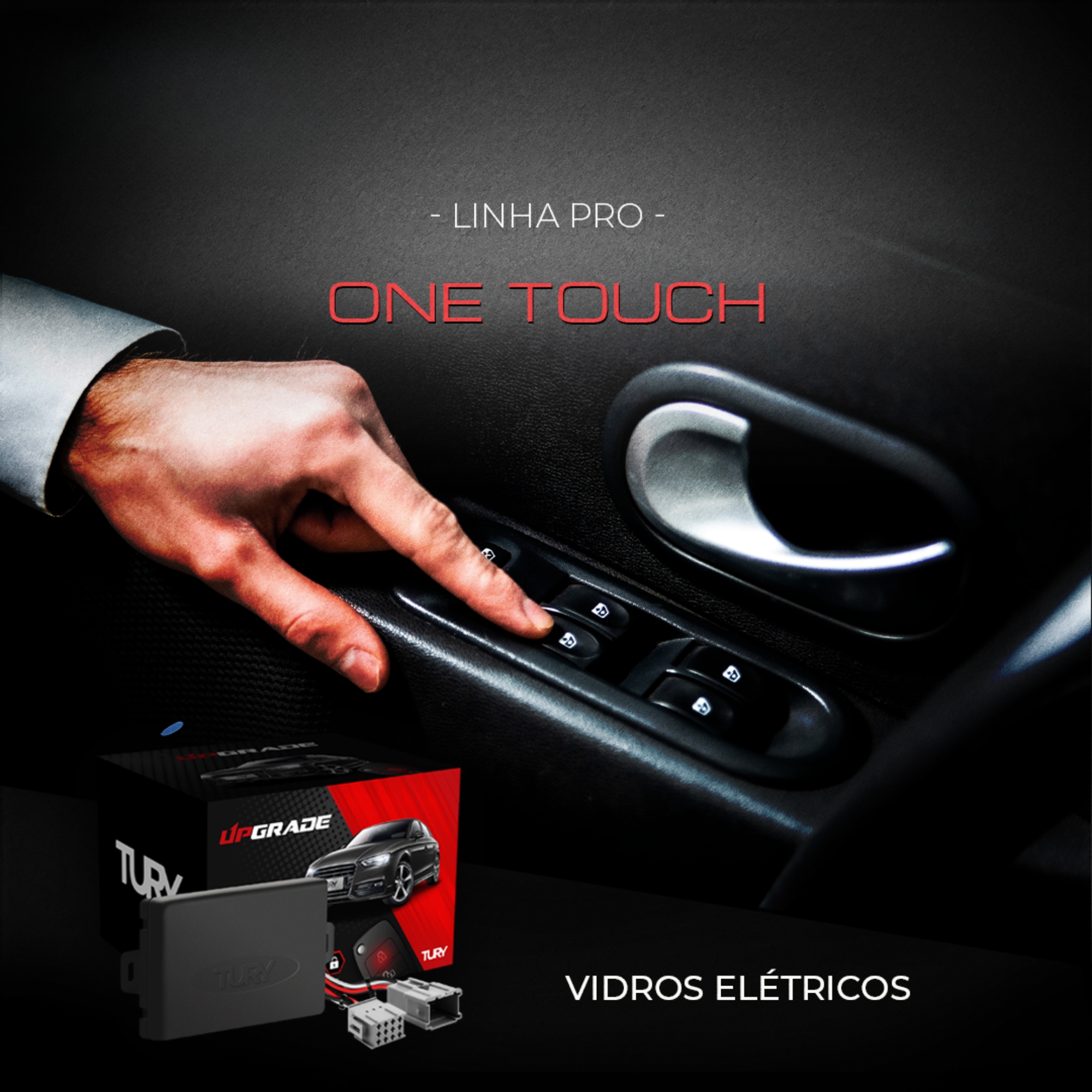 Modulo Automação Vidro Elétrico Fechamento/Abertura Carro Sorento 2019-2023 Tury-PRO 1.12CH