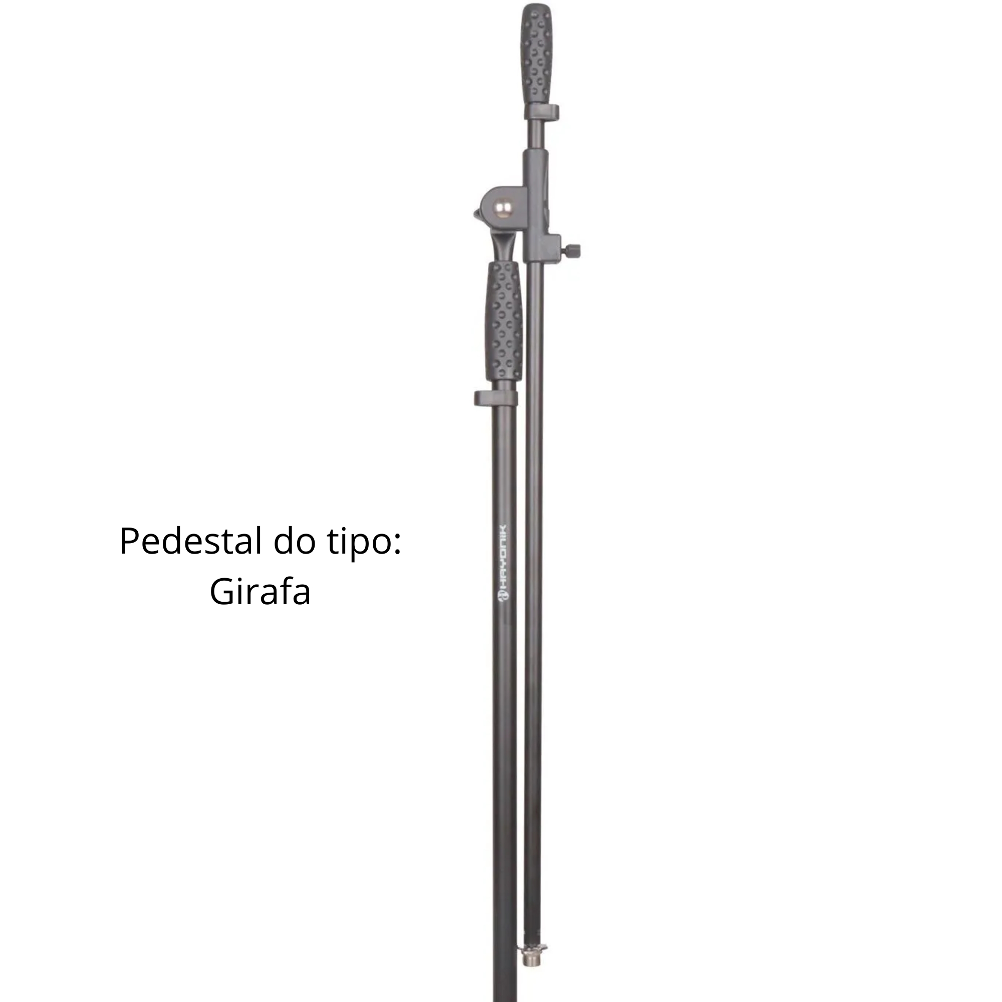 Pedestal Para Microfone Aço Do Tipo Girafa Pé Retratil Pés De Borracha Hayonik - 0000078660