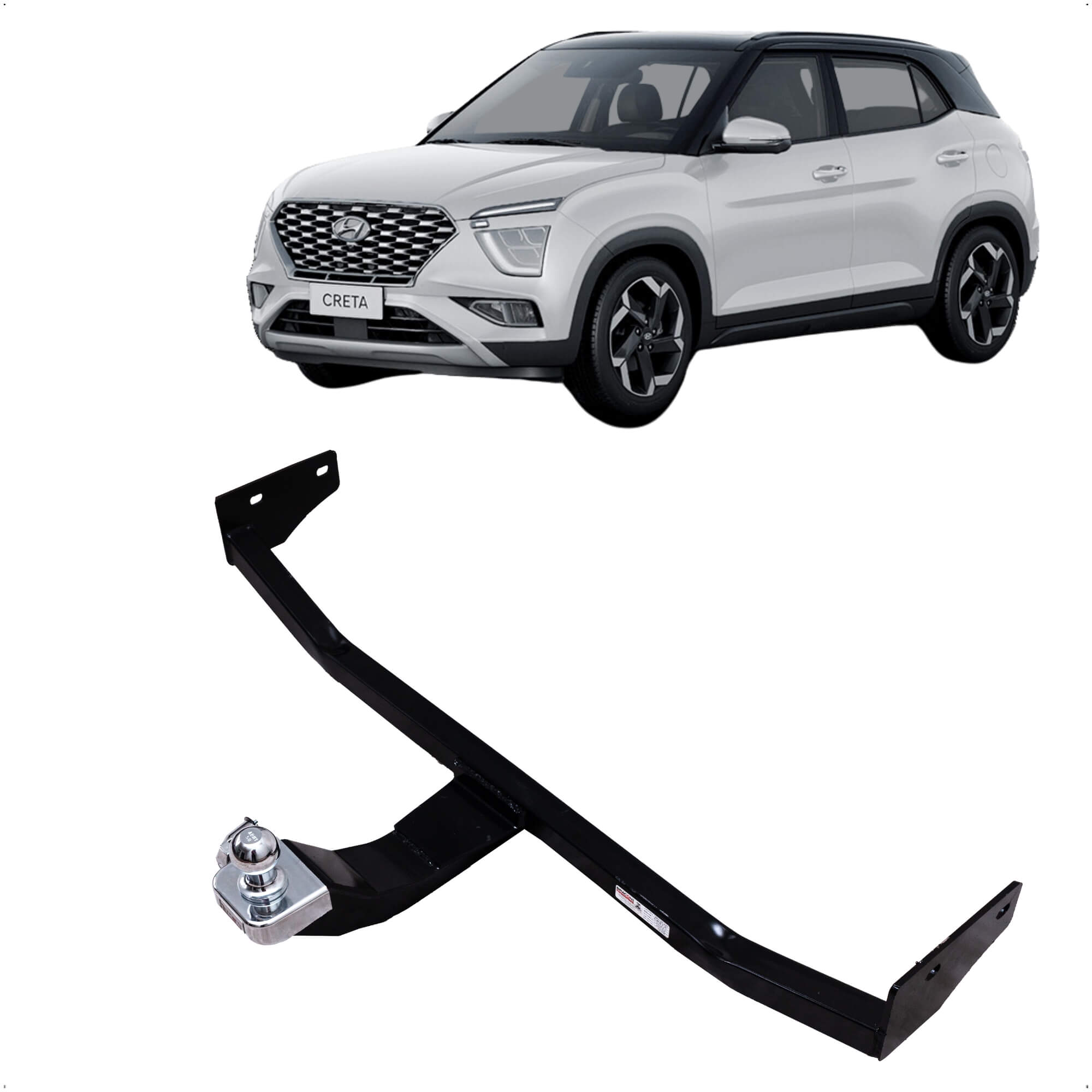 Engate Novo Creta 2023/2024 Tração 600kgs Braconi - BRC-IM-251