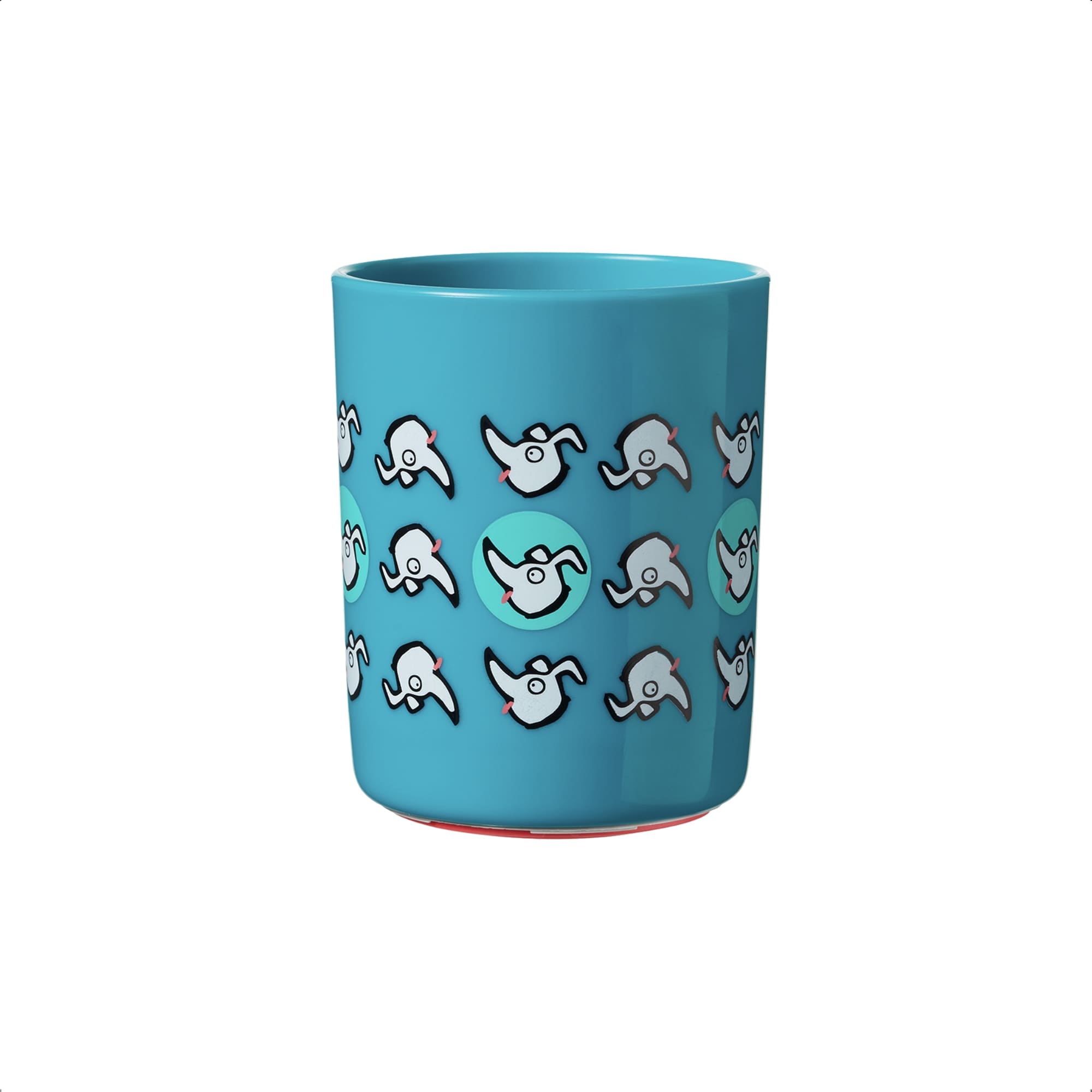 Copo Infantil Anti-queda No Knock 190 ML Difícil de Derrubar Azul Cachorrinhos - Multikids