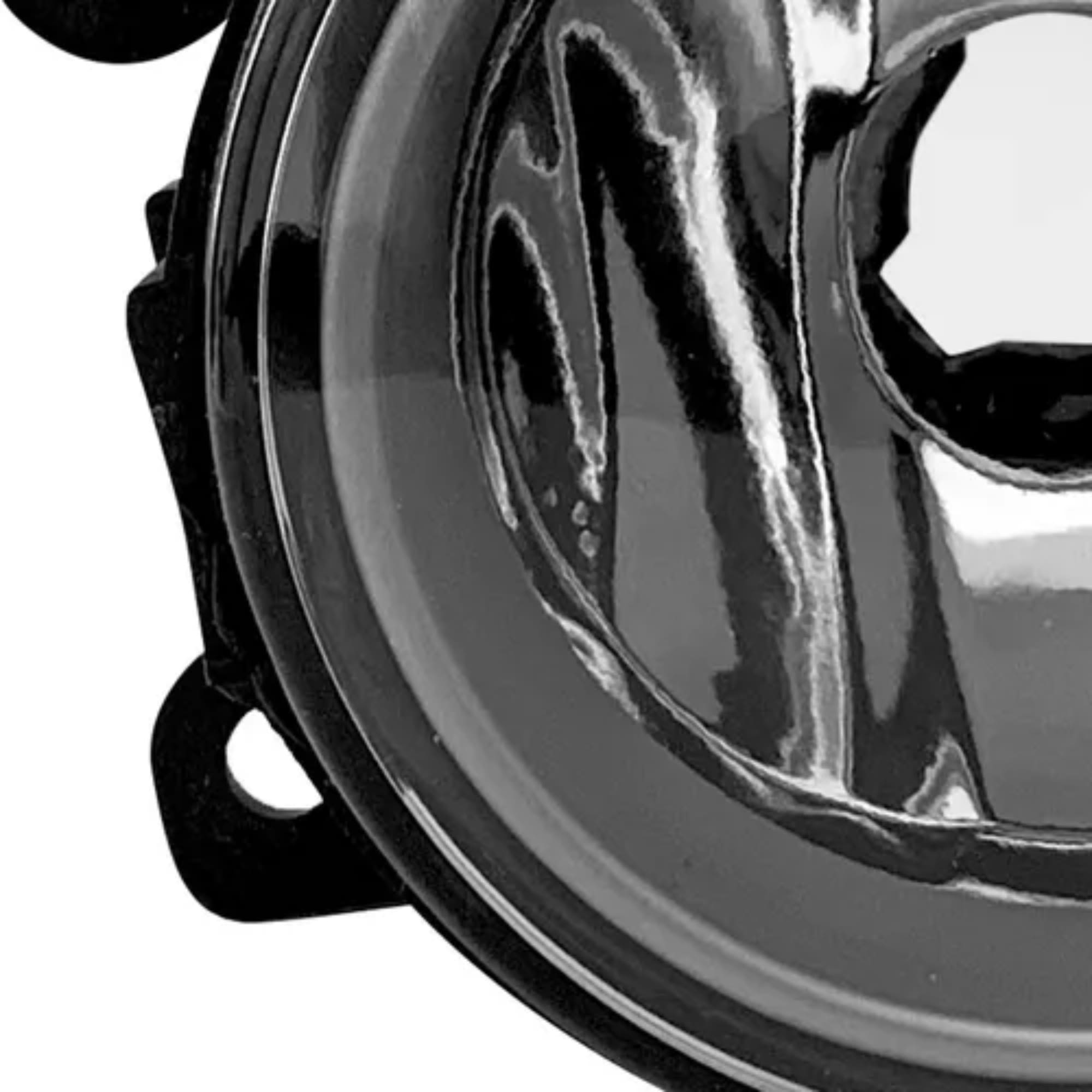 Farol de Milha Auxiliar Universal Direto Policarbonato Aro Prata Suits - FUN100