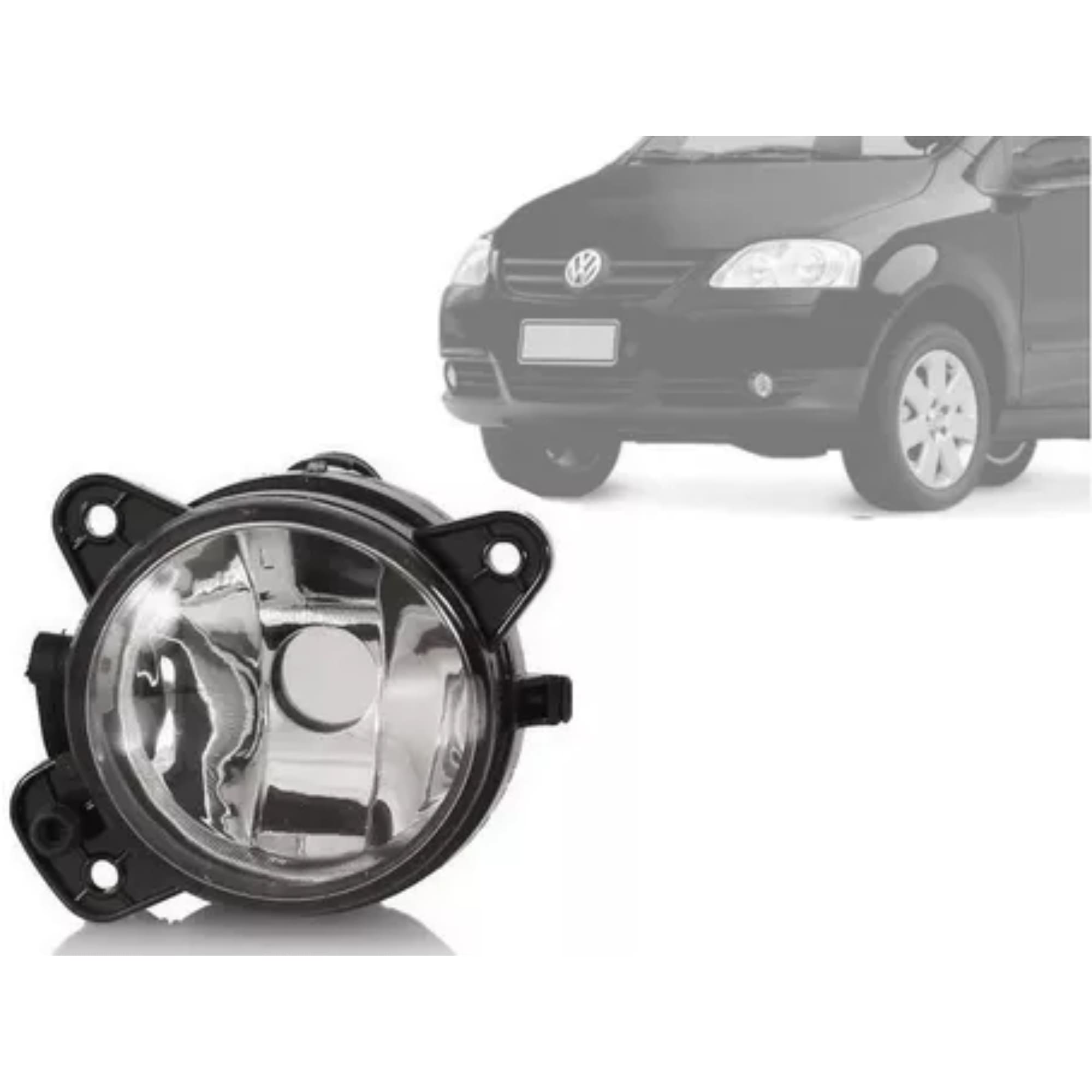 Farol de Milha Lado Esquerdo Gol G5 Polo 2007 a 2011 Fox 2010 a 2014 Policarbonato Suits - FUN207