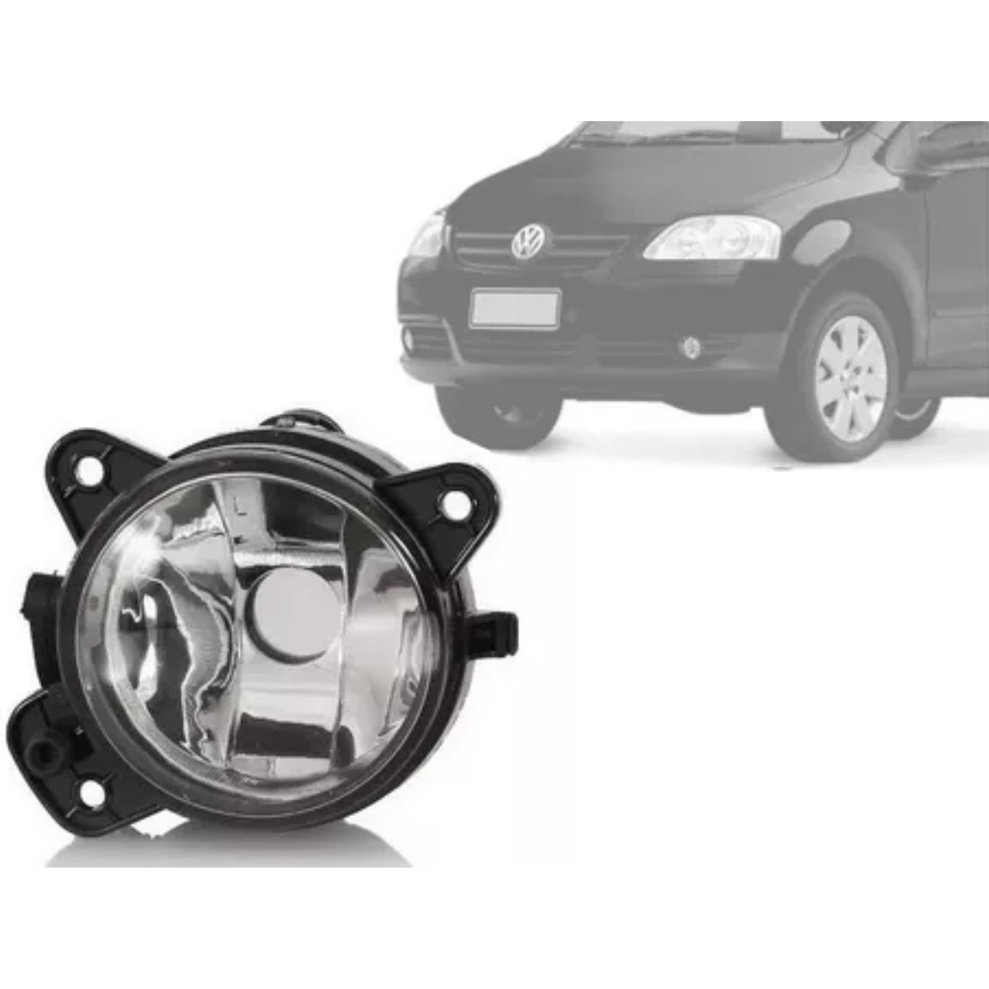 Farol de Milha Lado Direito Gol G5 Polo 2007 a 2011 Fox 2010 a 2014 Policarbonato 35w Suits - FUN208