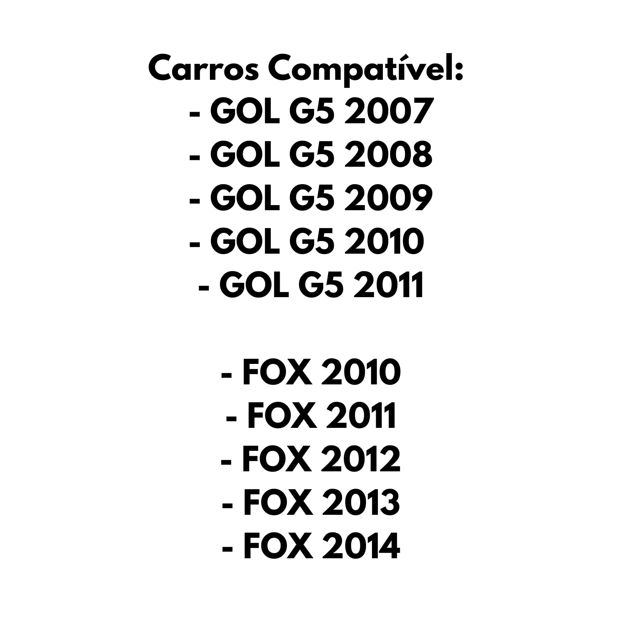 Farol de Milha Lado Direito Gol G5 Polo 2007 a 2011 Fox 2010 a 2014 Policarbonato 35w Suits - FUN208