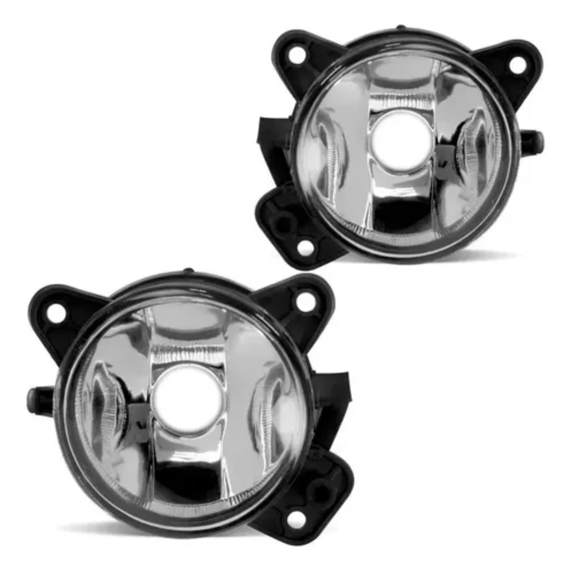 Kit Farol de Milha Gol G5 2008 a 2012 Moldura Cromo Botão Tic Tac 2 Pinos Suits - STS028VW