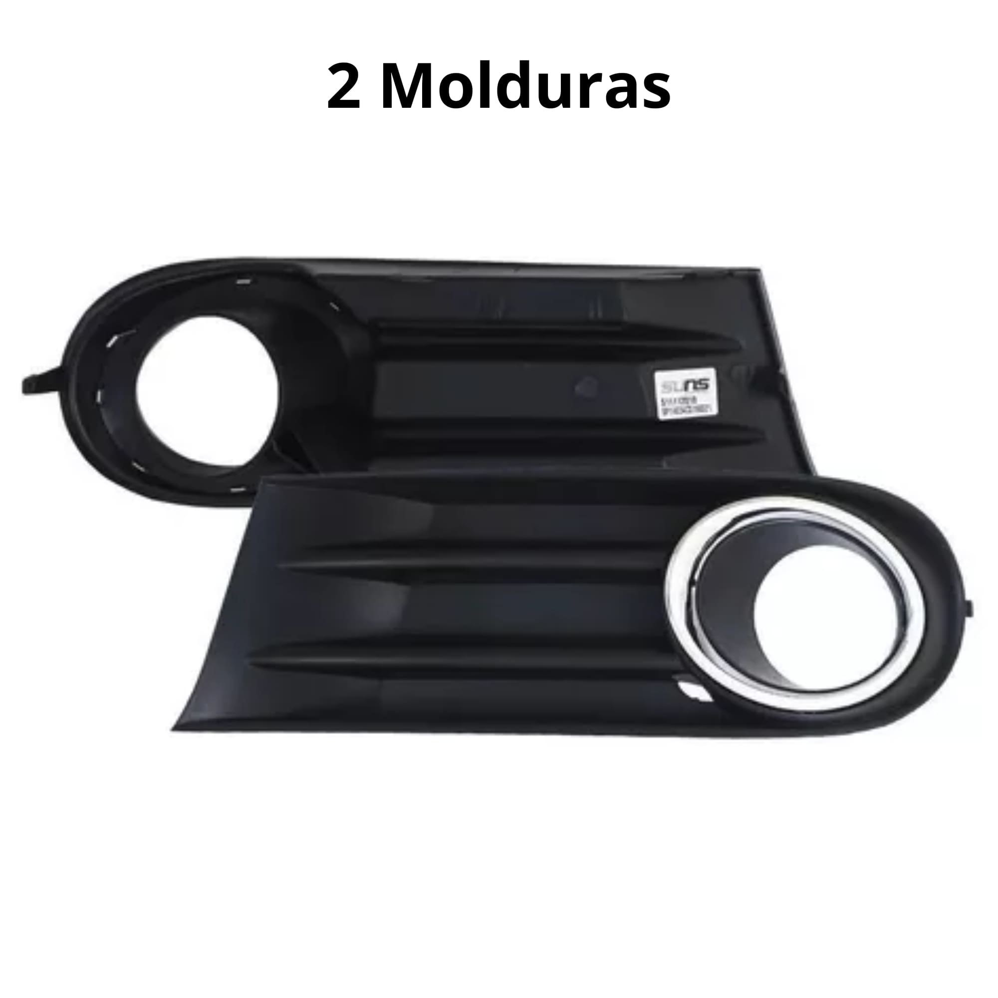 Kit Farol de Milha Gol G5 2008 a 2012 Moldura Cromo Botão Tic Tac 2 Pinos Suits - STS028VW