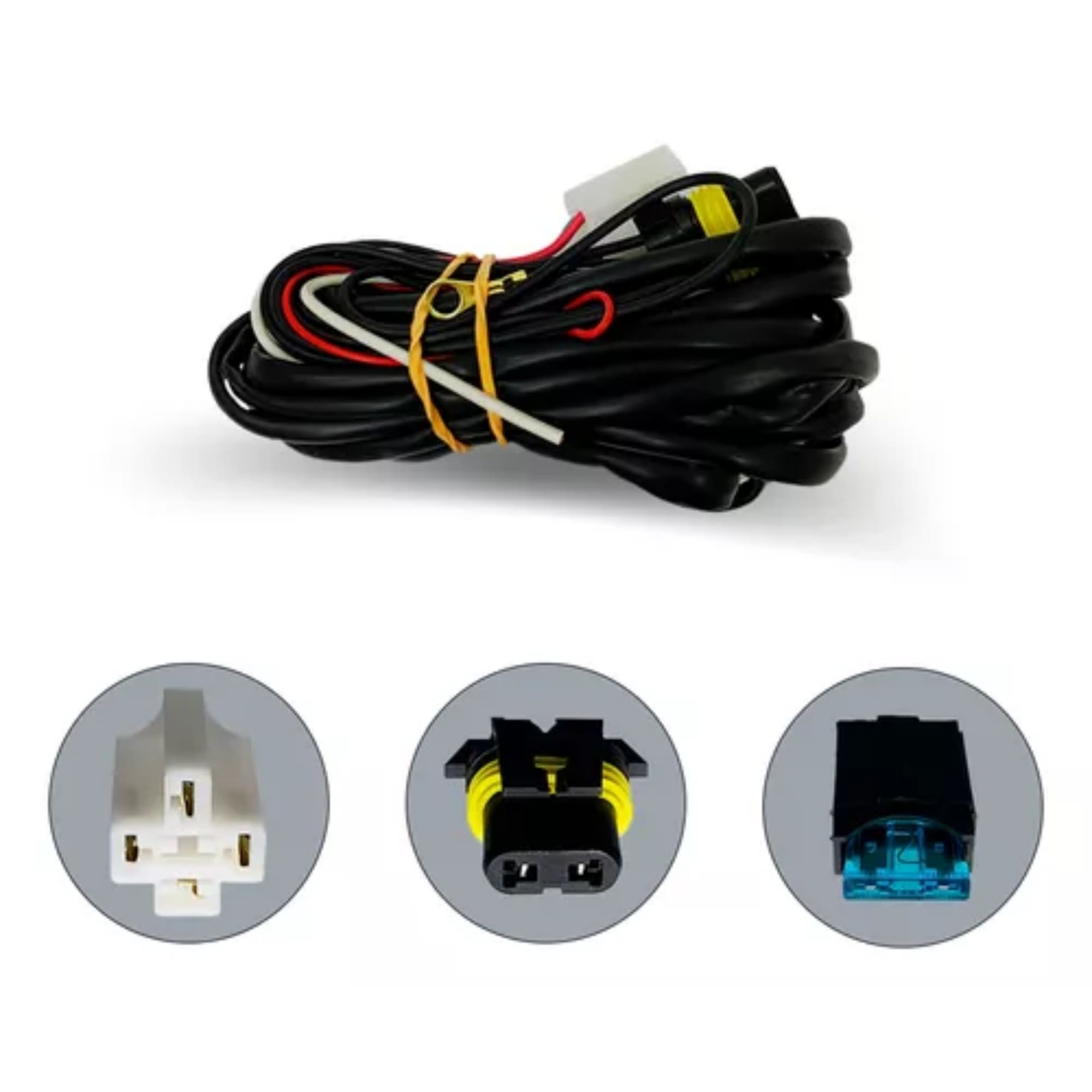 Kit Farol de Milha Gol/Saveiro G5 2009 a 2012 Moldura Preta c/ Botão Tic Tac 2 Pinos Suits - STS031VW